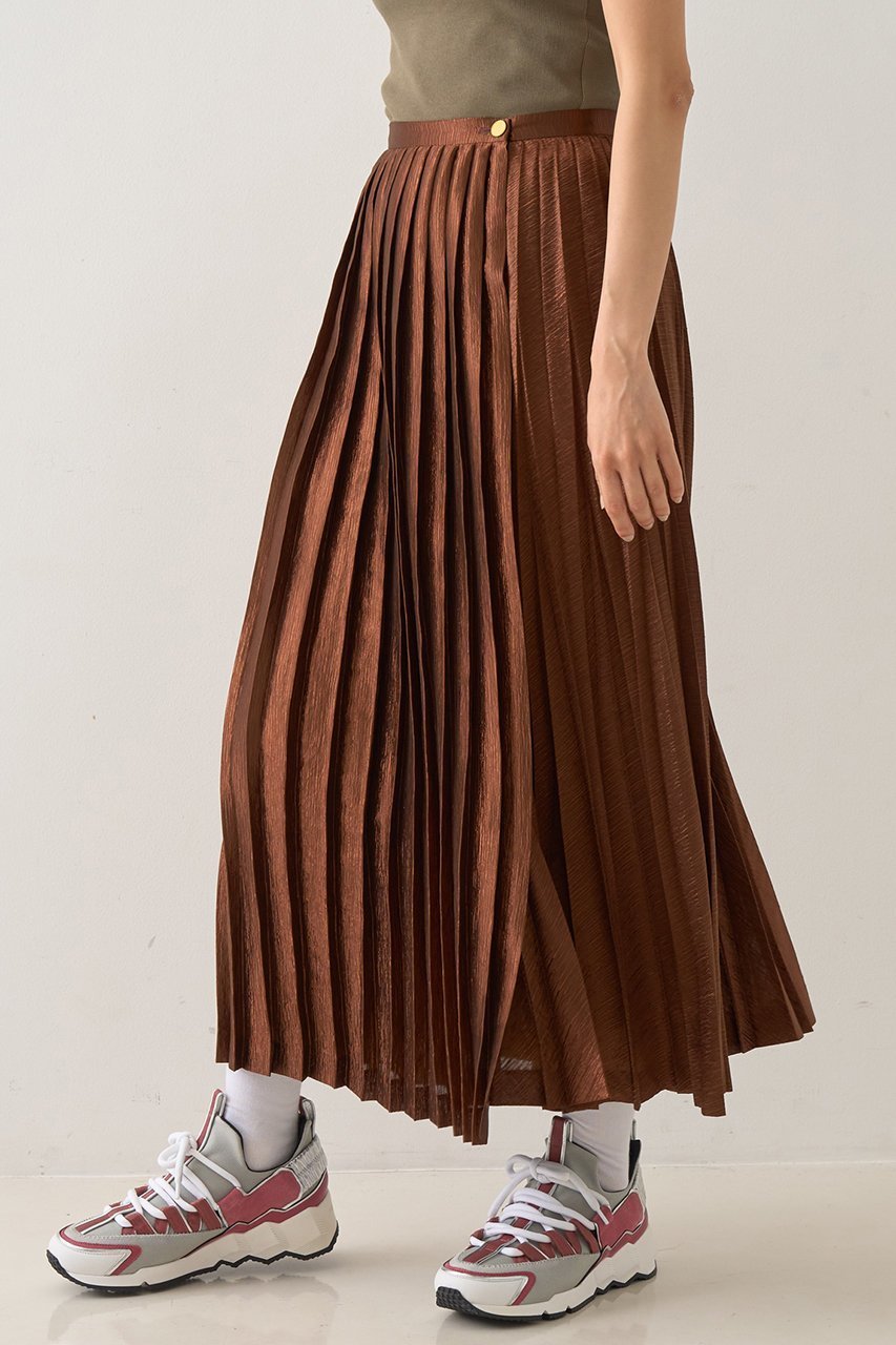 【デザイン ワークス/DESIGN WORKS】のメタリックプリーツラップスカート 人気、トレンドファッション・服の通販 founy(ファニー) 　ファッション　Fashion　レディースファッション　WOMEN　スカート　Skirt　ロングスカート　Long Skirt　エレガント 上品　Elegant　シャイニー　Shiny　シンプル　Simple　パーティ　Party　フィット　Fit　プリーツ　Pleats　ラップ　Wrap　ロング　Long　夏　Summer　NEW・新作・新着・新入荷　New Arrivals　other-6|ID: prp329100004585493 ipo3291000000032513802