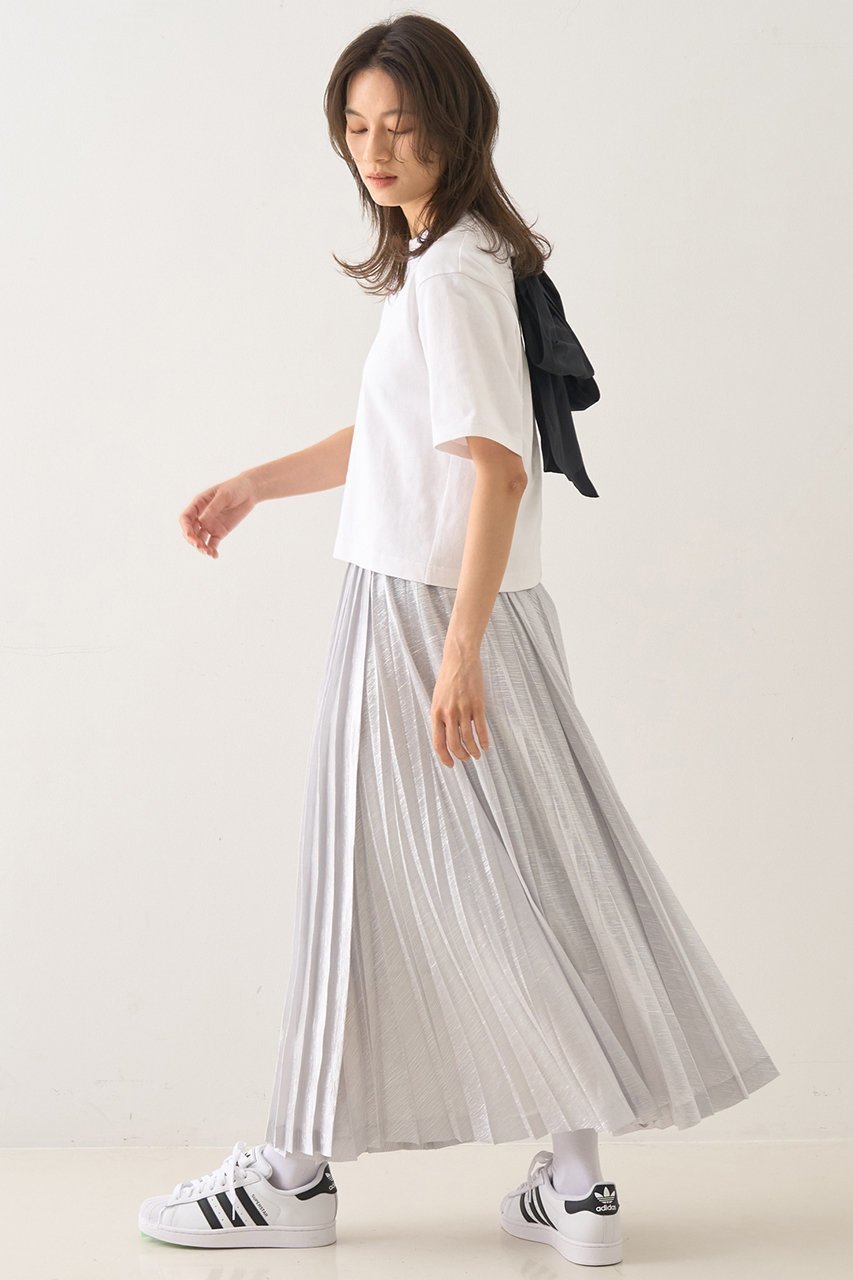 【デザイン ワークス/DESIGN WORKS】のメタリックプリーツラップスカート 人気、トレンドファッション・服の通販 founy(ファニー) 　ファッション　Fashion　レディースファッション　Fashion for Women　スカート　Skirts　ロングスカート　Long Skirts / Maxi & Midi Skirts　エレガント 上品　Elegant　シャイニー　Shiny, Glossy Finish　シンプル　Simple, Minimal　パーティ　Party, Party Style　フィット　Fit, Slim Fit　プリーツ　Pleats, Pleated　ラップ　Wrap, Wrap Design　ロング　Long, Long-Length　夏　Summer　other-4|ID: prp329100004585493 ipo3291000000035514765