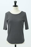 【デザイン ワークス/DESIGN WORKS】のテレコバックオープンクルーネックプルオーバー 人気、トレンドファッション・服の通販 founy(ファニー) ファッション Fashion レディースファッション WOMEN トップス・カットソー Tops/Tshirt シャツ/ブラウス Shirts/Blouses ロング / Tシャツ T-Shirts プルオーバー Pullover カットソー Cut and Sewn カッティング Cutting カーゴパンツ Cargo Pants ショート Short スラックス Slacks スリーブ Sleeve テレコ Tereko デニム Denim バランス Balance フィット Fit エレガント 上品 Elegant NEW・新作・新着・新入荷 New Arrivals |ID:prp329100004585494