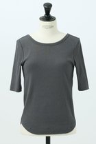 【デザイン ワークス/DESIGN WORKS】のテレコバックオープンクルーネックプルオーバー 人気、トレンドファッション・服の通販 founy(ファニー) ファッション Fashion レディースファッション WOMEN トップス・カットソー Tops/Tshirt シャツ/ブラウス Shirts/Blouses ロング / Tシャツ T-Shirts プルオーバー Pullover カットソー Cut and Sewn カッティング Cutting カーゴパンツ Cargo Pants ショート Short スラックス Slacks スリーブ Sleeve テレコ Tereko デニム Denim バランス Balance フィット Fit エレガント 上品 Elegant NEW・新作・新着・新入荷 New Arrivals thumbnail チャコールグレー|ID: prp329100004585494 ipo3291000000032513805