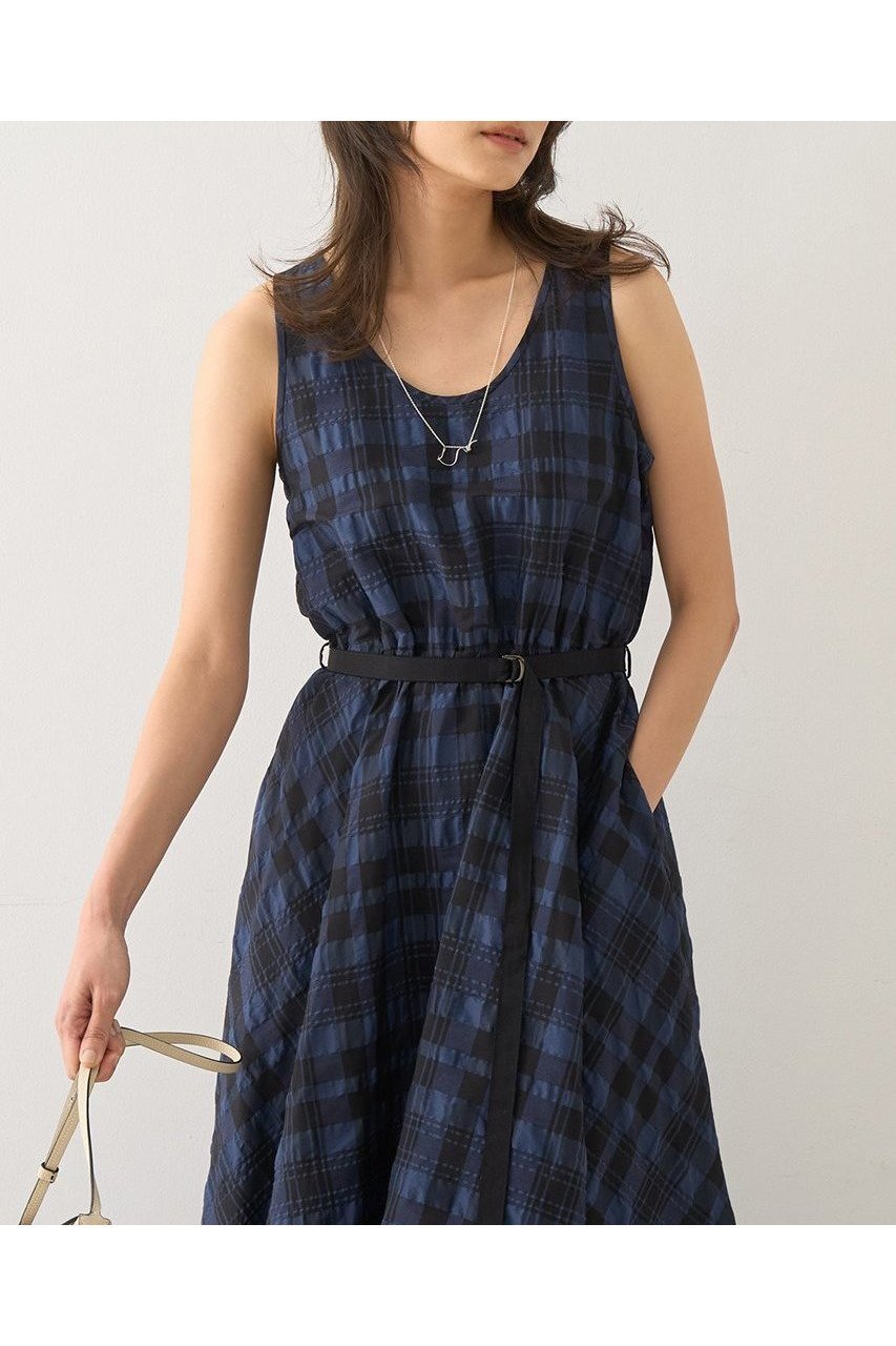 【デザイン ワークス/DESIGN WORKS】のジャスミンチェックフレアワンピース 人気、トレンドファッション・服の通販 founy(ファニー) 　ファッション　Fashion　レディースファッション　WOMEN　ワンピース　Dress　チュニック　Tunic　コンパクト　Compact　サマー　Summer　チェック　Check　チュニック　Tunic　ドレス　Dress　ビッグ　Big　フレア　Flare　リゾート　Resort　ロング　Long　夏　Summer　NEW・新作・新着・新入荷　New Arrivals　other-2|ID: prp329100004585495 ipo3291000000032513815