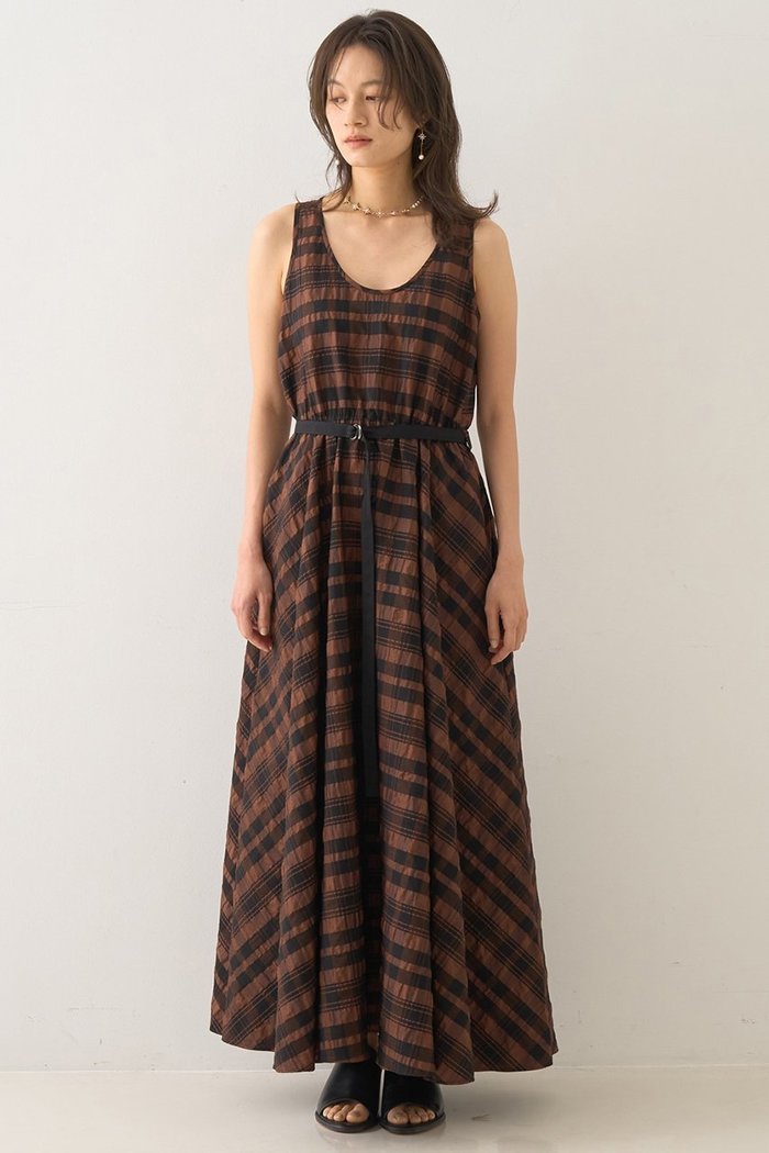 【デザイン ワークス/DESIGN WORKS】のジャスミンチェックフレアワンピース インテリア・キッズ・メンズ・レディースファッション・服の通販 founy(ファニー) https://founy.com/ ファッション Fashion レディースファッション Fashion for Women ワンピース Dresses チュニック Tunic Tops & Dresses コンパクト Compact, Small Size サマー Summer, Summer Style チェック Check, Plaid, Tartan チュニック Tunic, Long Top ドレス Dress, One-Piece ビッグ Big, Oversized フレア Flare, Flared リゾート Resort, Vacation Style ロング Long, Long-Length 夏 Summer |ID: prp329100004585495 ipo3291000000035931247