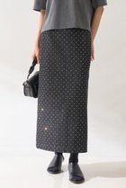 【デザイン ワークス/DESIGN WORKS】のラインストーンストレートスカート インディゴ|ID:prp329100004585496