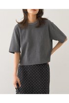 【デザイン ワークス/DESIGN WORKS】のバックリボンヴィンテージ加工Tシャツ グレー|ID:prp329100004585497