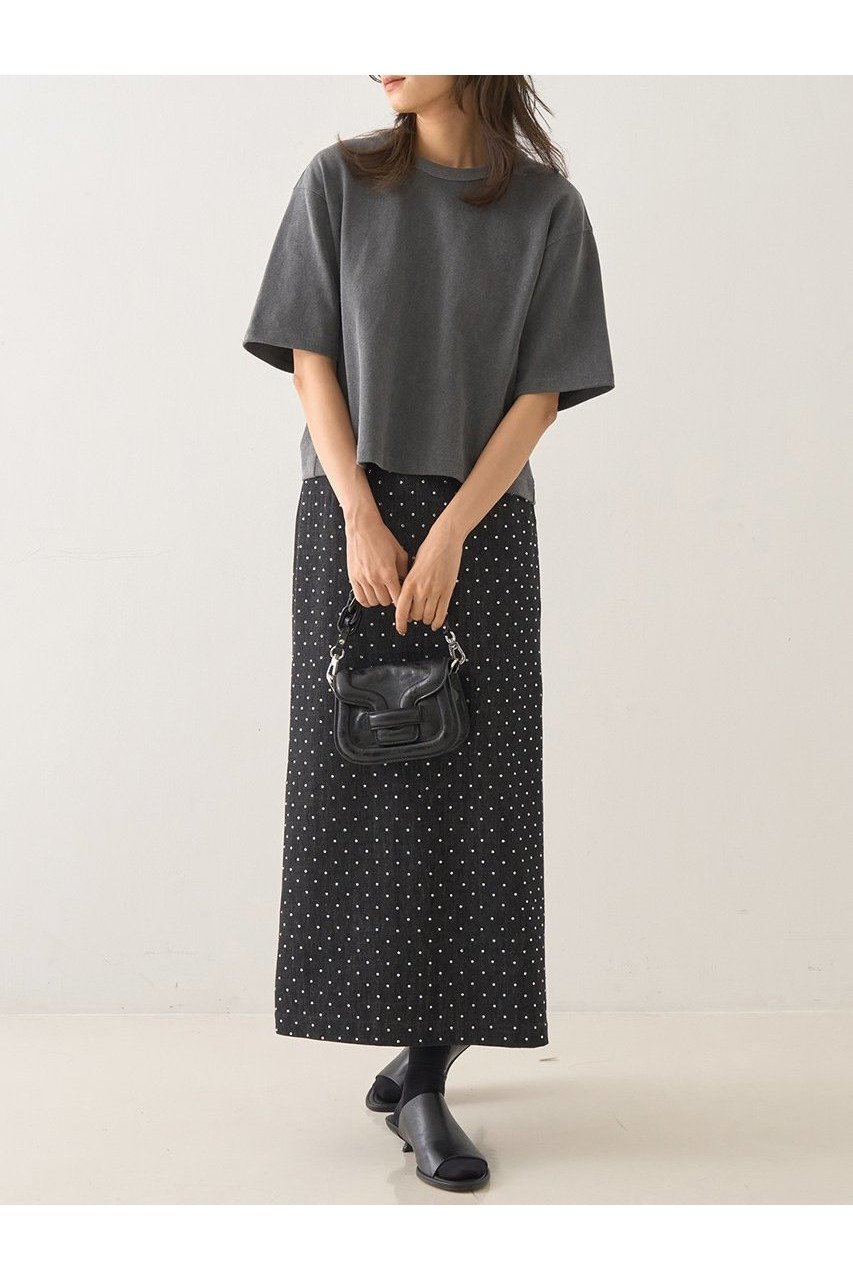 【デザイン ワークス/DESIGN WORKS】のバックリボンヴィンテージ加工Tシャツ 人気、トレンドファッション・服の通販 founy(ファニー) 　ファッション　Fashion　レディースファッション　WOMEN　トップス・カットソー　Tops/Tshirt　シャツ/ブラウス　Shirts/Blouses　ロング / Tシャツ　T-Shirts　カットソー　Cut and Sewn　ショート　Short　スリーブ　Sleeve　タフタ　Taffeta　デニム　Denim　リボン　Ribbon　ヴィンテージ　Vintage　NEW・新作・新着・新入荷　New Arrivals　other-2|ID: prp329100004585497 ipo3291000000032513831