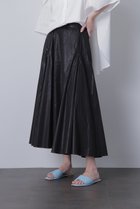 【ヒューエルミュージアム/hueLe Museum】の【hLM】ウェットタンブラースカート 人気、トレンドファッション・服の通販 founy(ファニー) ファッション Fashion レディースファッション Fashion for Women スカート Skirts ロングスカート Long Skirts / Maxi & Midi Skirts おすすめ Recommended / Our Picks エレガント 上品 Elegant セットアップ Set-Up, Coordinated Outfit タイプライター Typewriter Fabric, Crisp Cotton フレア Flare, Flared ロング Long, Long-Length thumbnail ブラック|ID: prp329100004585498 ipo3291000000032924066