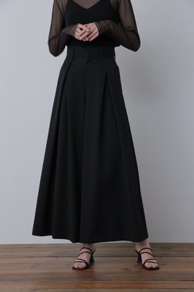 【ヒューエルミュージアム/hueLe Museum】 【STUMBLY】Cross Tuck Wide Pants人気、トレンドファッション・服の通販 founy(ファニー) ファッション Fashion レディースファッション WOMEN パンツ Pants パターン Pattern フレア Flare フロント Front ワイド Wide |ID:prp329100004585499