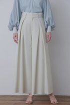 【ヒューエルミュージアム/hueLe Museum】の【STUMBLY】Cross Tuck Wide Pants ライトグリーン|ID:prp329100004585499