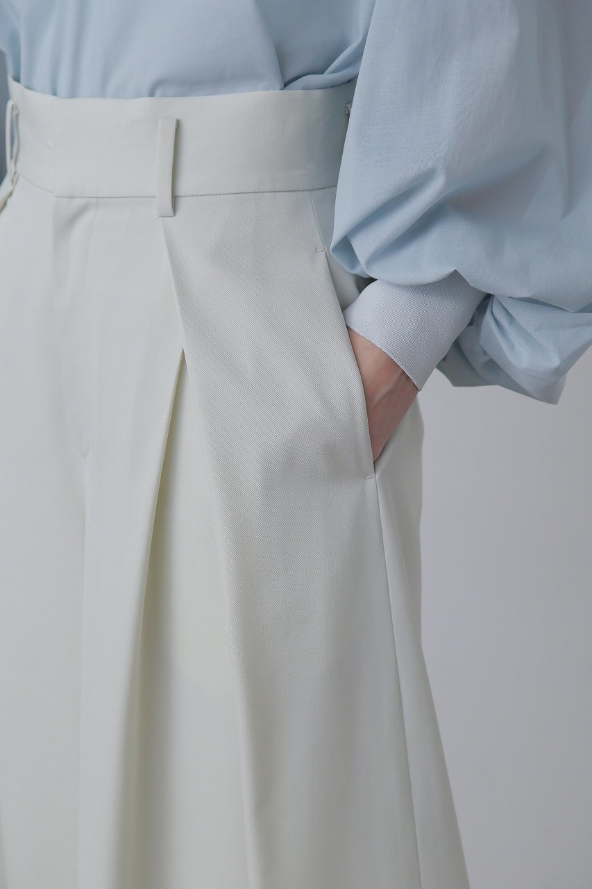 【ヒューエルミュージアム/hueLe Museum】の【STUMBLY】Cross Tuck Wide Pants 人気、トレンドファッション・服の通販 founy(ファニー) 　ファッション　Fashion　レディースファッション　Ladies' Fashion Online　パンツ　Pants　パターン　Pattern　フレア　Flare　フロント　Front　ワイド　Wide　other-4|ID: prp329100004585499 ipo3291000000032513856