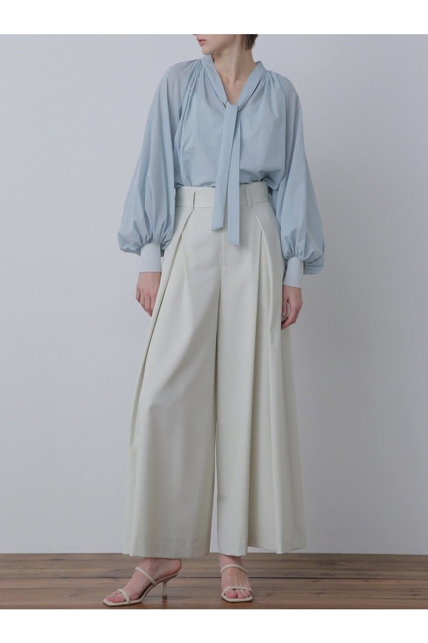 【ヒューエルミュージアム/hueLe Museum】の【STUMBLY】Cross Tuck Wide Pants 人気、トレンドファッション・服の通販 founy(ファニー) 　ファッション　Fashion　レディースファッション　Ladies' Fashion Online　パンツ　Pants　パターン　Pattern　フレア　Flare　フロント　Front　ワイド　Wide　other-6|ID: prp329100004585499 ipo3291000000032513858