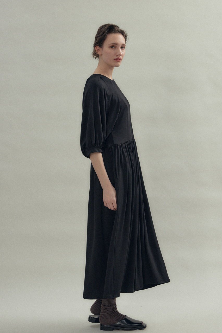 【フローレント/FLORENT】のレーヨン ストレッチ ワンピース 人気、トレンドファッション・服の通販 founy(ファニー) 　ファッション　Fashion　レディースファッション　Fashion for Women　ワンピース　Dresses　チュニック　Tunic Tops & Dresses　なめらか　Smooth, Silky Texture　ギャザー　Gathered, Ruffled　シューズ　Shoes, Footwear　ストレッチ　Stretch, Stretchy Fabric　チュニック　Tunic, Long Top　フェミニン　Feminine, Girly　ロング　Long, Long-Length　エレガント 上品　Elegant　other-7|ID: prp329100004586516 ipo3291000000035557854