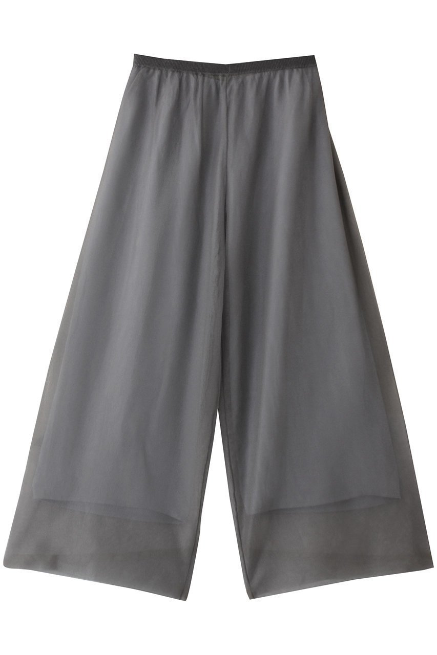 【ランバン オン ブルー/LANVIN en Bleu】のシアーニットパンツ インテリア・キッズ・メンズ・レディースファッション・服の通販 founy(ファニー) 　ファッション　Fashion　レディースファッション　Ladies' Fashion Online　パンツ　Pants　インナー　Inner　シアー　Sheer　トレンド　Trend　再入荷　Restock/Back In Stock/Re Arrival　チャコールグレー|ID: prp329100004586518 ipo3291000000032522618
