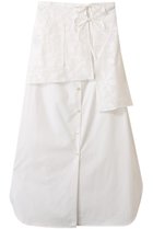 【ミディウミソリッド/MIDIUMISOLID】のlace layered SK スカート off white|ID:prp329100004586532