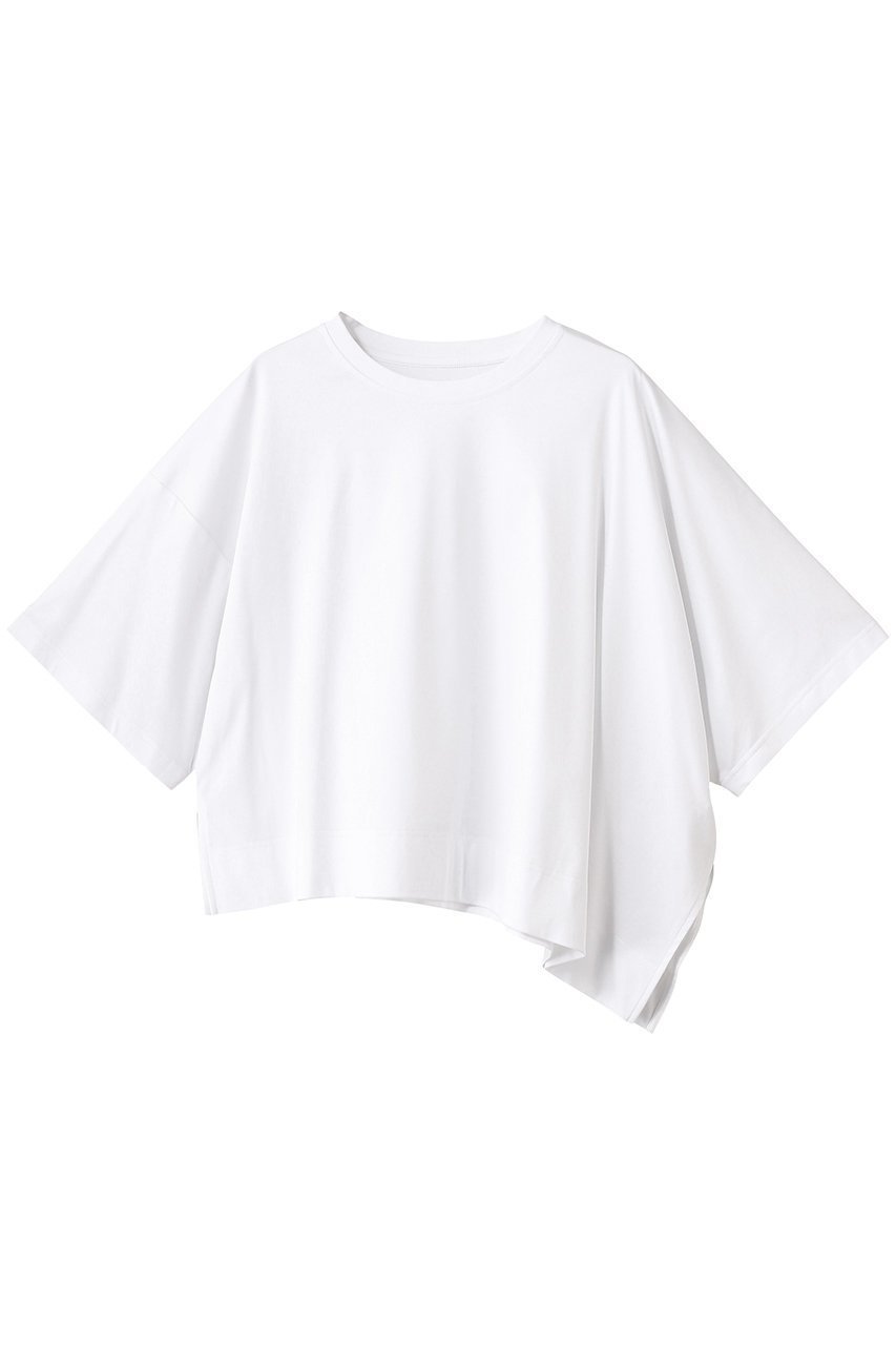 【ハウス オブ ロータス/HOUSE OF LOTUS】のコットンスムースアシンメトリープルオーバー 人気、トレンドファッション・服の通販 founy(ファニー) 　ファッション　Fashion　レディースファッション　Ladies' Fashion Online　トップス・カットソー　Tops/Tshirt　シャツ/ブラウス　Shirts/Blouses　ロング / Tシャツ　T-Shirts　プルオーバー　Pullover　カットソー　Cut and Sewn　なめらか　Smooth　アシンメトリー　Asymmetry　ショート　Short　シンプル　Simple　スリット　Slit　スリーブ　Sleeve　バランス　Balance　ボトム　Bottom　NEW・新作・新着・新入荷　New Arrivals　 other-1|ID: prp329100004586533 ipo3291000000032522719