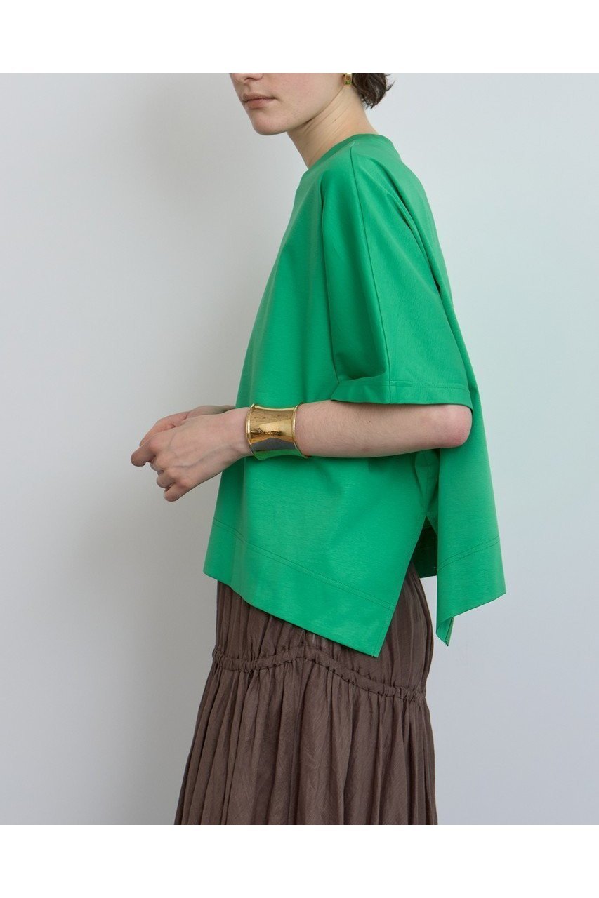 【ハウス オブ ロータス/HOUSE OF LOTUS】のコットンスムースアシンメトリープルオーバー 人気、トレンドファッション・服の通販 founy(ファニー) 　ファッション　Fashion　レディースファッション　Ladies' Fashion Online　トップス・カットソー　Tops/Tshirt　シャツ/ブラウス　Shirts/Blouses　ロング / Tシャツ　T-Shirts　プルオーバー　Pullover　カットソー　Cut and Sewn　なめらか　Smooth　アシンメトリー　Asymmetry　ショート　Short　シンプル　Simple　スリット　Slit　スリーブ　Sleeve　バランス　Balance　ボトム　Bottom　NEW・新作・新着・新入荷　New Arrivals　other-6|ID: prp329100004586533 ipo3291000000032522727