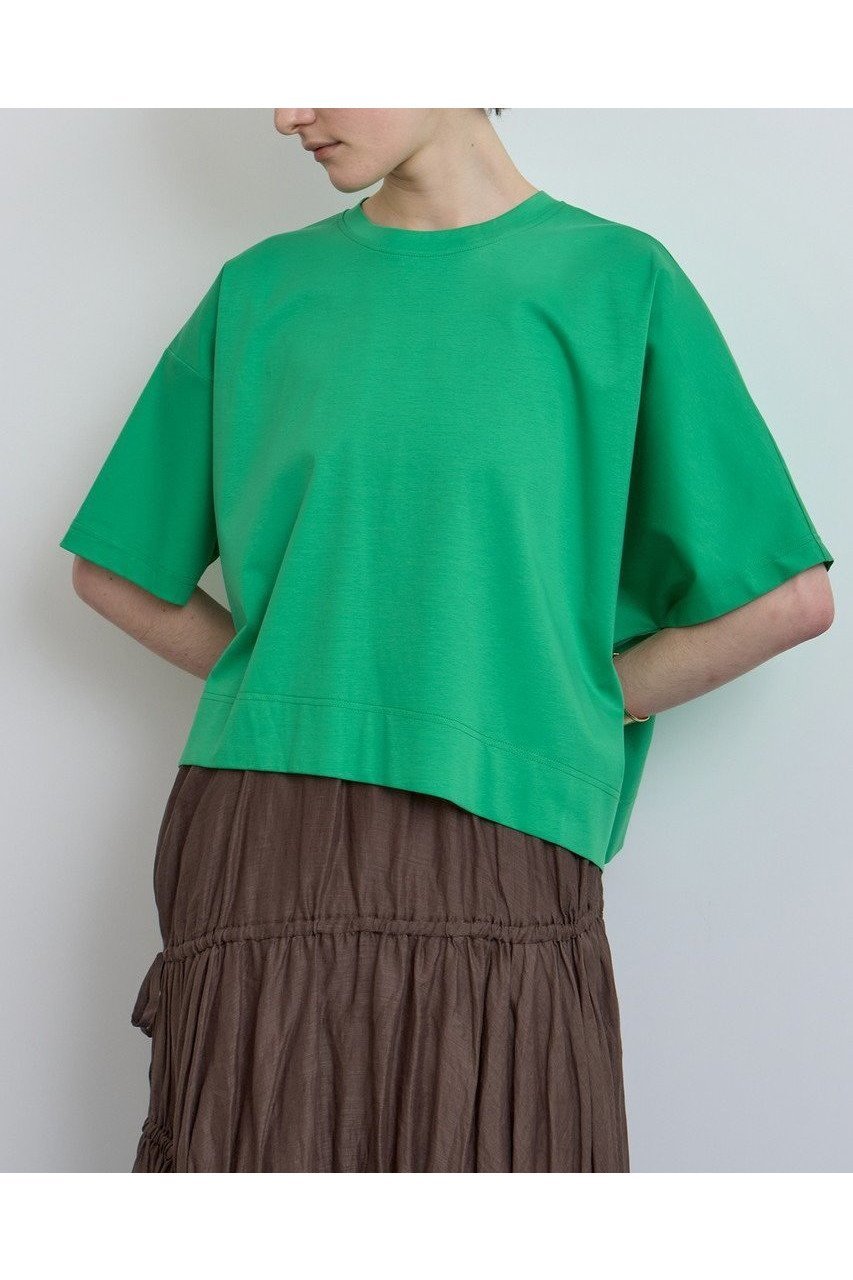 【ハウス オブ ロータス/HOUSE OF LOTUS】のコットンスムースアシンメトリープルオーバー 人気、トレンドファッション・服の通販 founy(ファニー) 　ファッション　Fashion　レディースファッション　Ladies' Fashion Online　トップス・カットソー　Tops/Tshirt　シャツ/ブラウス　Shirts/Blouses　ロング / Tシャツ　T-Shirts　プルオーバー　Pullover　カットソー　Cut and Sewn　なめらか　Smooth　アシンメトリー　Asymmetry　ショート　Short　シンプル　Simple　スリット　Slit　スリーブ　Sleeve　バランス　Balance　ボトム　Bottom　NEW・新作・新着・新入荷　New Arrivals　other-8|ID: prp329100004586533 ipo3291000000032522729