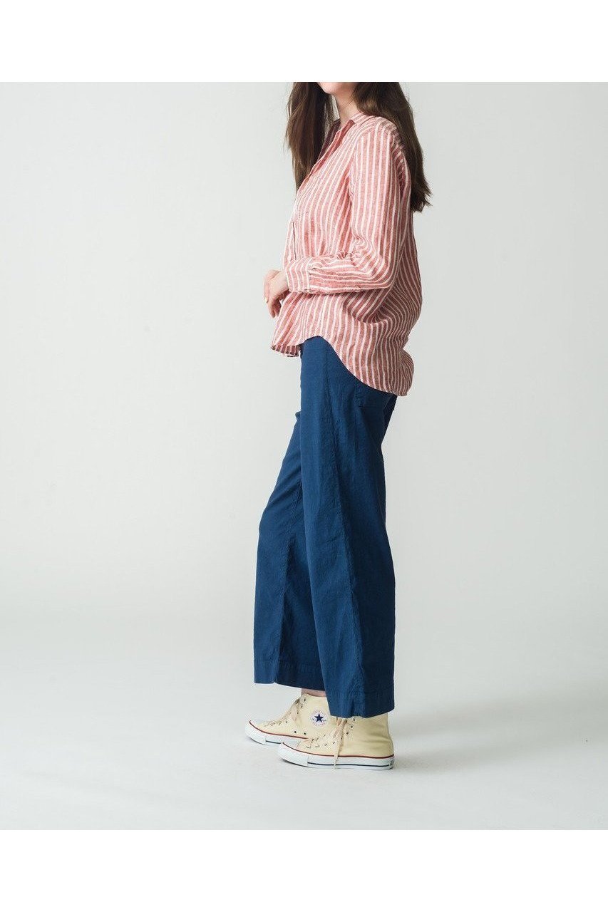 【フランク&アイリーン/Frank&Eileen】のEILEEN イタリアンリネン レッドストライプシャツ 人気、トレンドファッション・服の通販 founy(ファニー) 　ファッション　Fashion　レディースファッション　Ladies' Fashion Online　トップス・カットソー　Tops/Tshirt　シャツ/ブラウス　Shirts/Blouses　ストライプ　Stripe　スリーブ　Sleeve　バランス　Balance　リネン　Linen　ロング　Long　定番　Standard　NEW・新作・新着・新入荷　New Arrivals　other-6|ID: prp329100004586536 ipo3291000000032522752