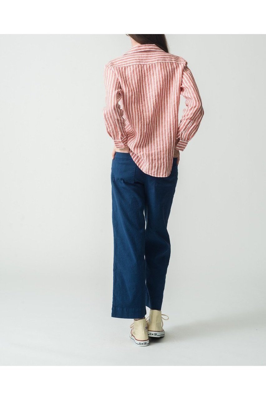 【フランク&アイリーン/Frank&Eileen】のEILEEN イタリアンリネン レッドストライプシャツ 人気、トレンドファッション・服の通販 founy(ファニー) 　ファッション　Fashion　レディースファッション　Ladies' Fashion Online　トップス・カットソー　Tops/Tshirt　シャツ/ブラウス　Shirts/Blouses　ストライプ　Stripe　スリーブ　Sleeve　バランス　Balance　リネン　Linen　ロング　Long　定番　Standard　NEW・新作・新着・新入荷　New Arrivals　other-7|ID: prp329100004586536 ipo3291000000032522753
