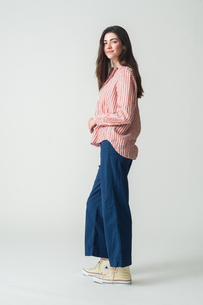 【フランク&アイリーン/Frank&Eileen】のEILEEN イタリアンリネン レッドストライプシャツ 人気、トレンドファッション・服の通販 founy(ファニー) ファッション Fashion レディースファッション Fashion for Women トップス・カットソー Cut & Sew Tops シャツ・ブラウス・オフィスカジュアル Elegant Blouses & Button-Ups ストライプ Stripe, Striped Pattern スリーブ Sleeve, Long Sleeve / Short Sleeve バランス Balance, Style Balance リネン Linen, Linen Fabric ロング Long, Long-Length 定番 Standard, Basic Item other-6|ID: prp329100004586536 ipo3291000000036388382