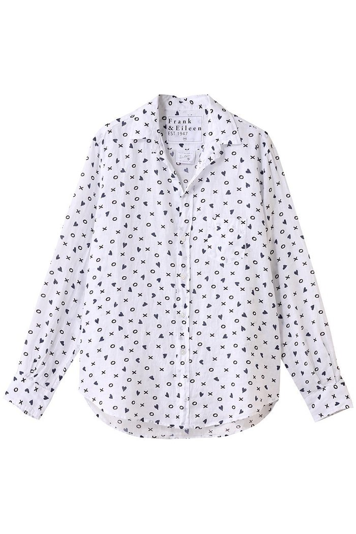 【フランク&アイリーン/Frank&Eileen】のEILEEN イタリアンリネン XOプリントシャツ インテリア・キッズ・メンズ・レディースファッション・服の通販 founy(ファニー) https://founy.com/ ファッション Fashion レディースファッション Ladies' Fashion Online トップス・カットソー Tops/Tshirt シャツ/ブラウス Shirts/Blouses スリーブ Sleeve バランス Balance プリント Print リネン Linen ロング Long NEW・新作・新着・新入荷 New Arrivals 軽量 Lightweight |ID: prp329100004586537 ipo3291000000032522755