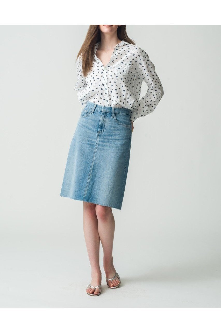 【フランク&アイリーン/Frank&Eileen】のEILEEN イタリアンリネン XOプリントシャツ 人気、トレンドファッション・服の通販 founy(ファニー) 　ファッション　Fashion　レディースファッション　Fashion for Women　トップス・カットソー　Cut & Sew Tops　シャツ・ブラウス・オフィスカジュアル　Elegant Blouses & Button-Ups　スリーブ　Sleeve, Long Sleeve / Short Sleeve　バランス　Balance, Style Balance　プリント　Print, Printed Pattern　リネン　Linen, Linen Fabric　ロング　Long, Long-Length　軽量　Lightweight, Ultra Light　other-6|ID: prp329100004586537 ipo3291000000032522761