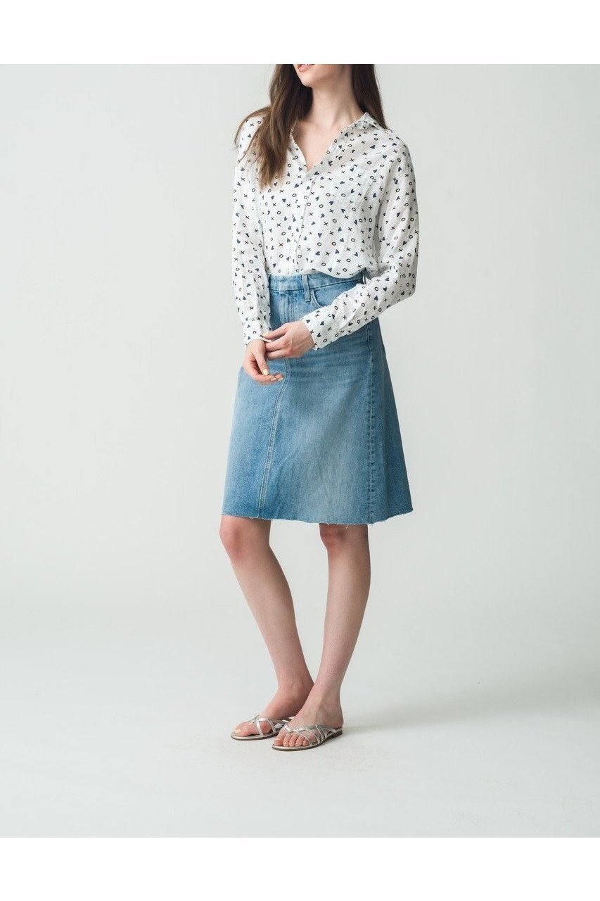 【フランク&アイリーン/Frank&Eileen】のEILEEN イタリアンリネン XOプリントシャツ 人気、トレンドファッション・服の通販 founy(ファニー) 　ファッション　Fashion　レディースファッション　Fashion for Women　トップス・カットソー　Cut & Sew Tops　シャツ・ブラウス・オフィスカジュアル　Elegant Blouses & Button-Ups　スリーブ　Sleeve, Long Sleeve / Short Sleeve　バランス　Balance, Style Balance　プリント　Print, Printed Pattern　リネン　Linen, Linen Fabric　ロング　Long, Long-Length　軽量　Lightweight, Ultra Light　other-8|ID: prp329100004586537 ipo3291000000032522763