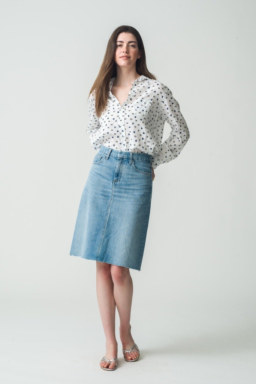 【フランク&アイリーン/Frank&Eileen】のEILEEN イタリアンリネン XOプリントシャツ 人気、トレンドファッション・服の通販 founy(ファニー) ファッション Fashion レディースファッション Fashion for Women トップス・カットソー Cut & Sew Tops シャツ・ブラウス・オフィスカジュアル Elegant Blouses & Button-Ups スリーブ Sleeve, Long Sleeve / Short Sleeve バランス Balance, Style Balance プリント Print, Printed Pattern リネン Linen, Linen Fabric ロング Long, Long-Length 軽量 Lightweight, Ultra Light other-6|ID: prp329100004586537 ipo3291000000036392951