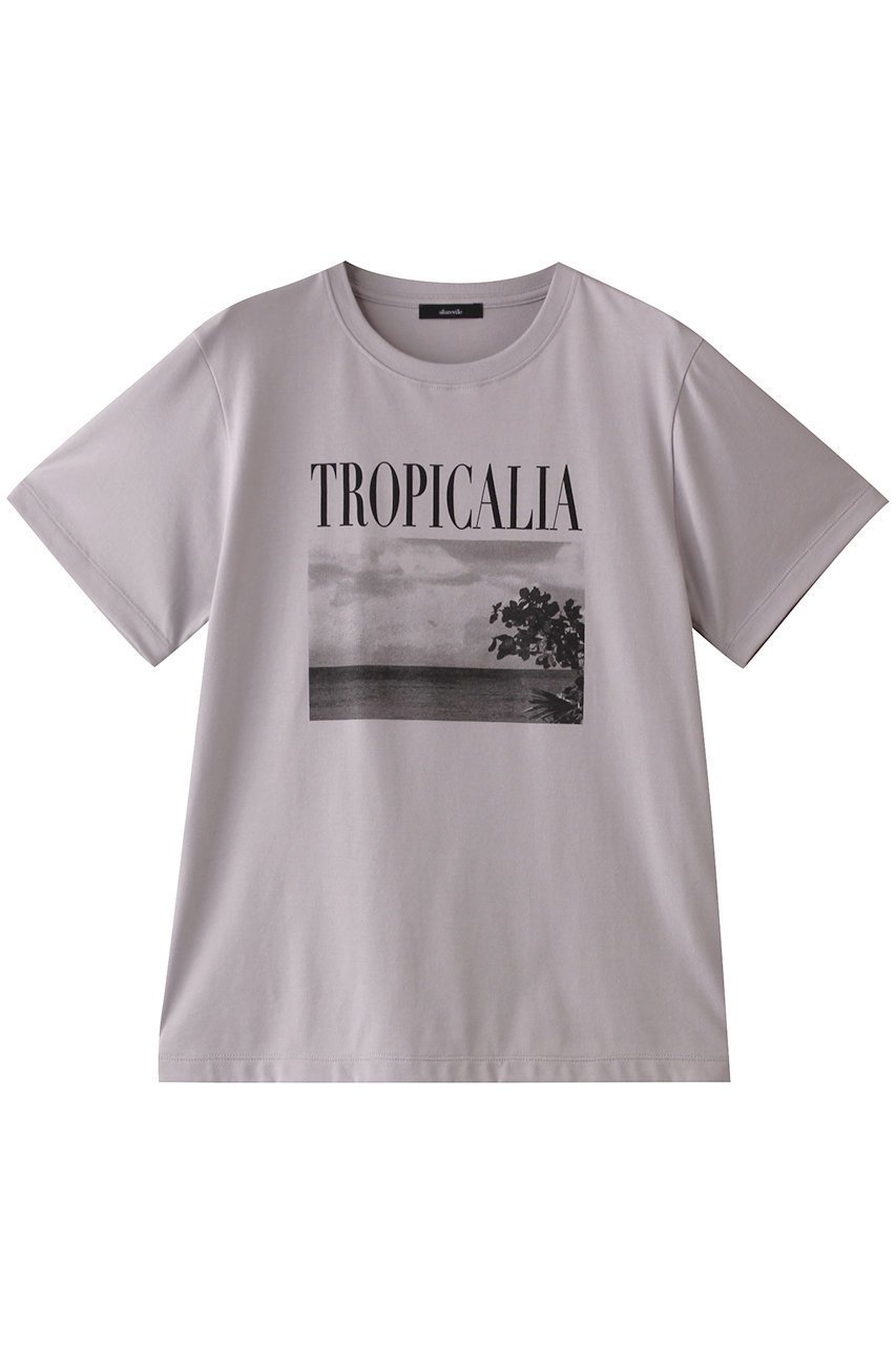 【アルアバイル/allureville】のモノトーンフォトグラフT インテリア・キッズ・メンズ・レディースファッション・服の通販 founy(ファニー) 　ファッション　Fashion　レディースファッション　Ladies' Fashion Online　トップス・カットソー　Tops/Tshirt　シャツ/ブラウス　Shirts/Blouses　ロング / Tシャツ　T-Shirts　カットソー　Cut and Sewn　おすすめ　Recommend　コンパクト　Compact　ショート　Short　ジャケット　Jacket　スリーブ　Sleeve　プリント　Print　エレガント 上品　Elegant　NEW・新作・新着・新入荷　New Arrivals　グレー|ID: prp329100004586553 ipo3291000000032522888