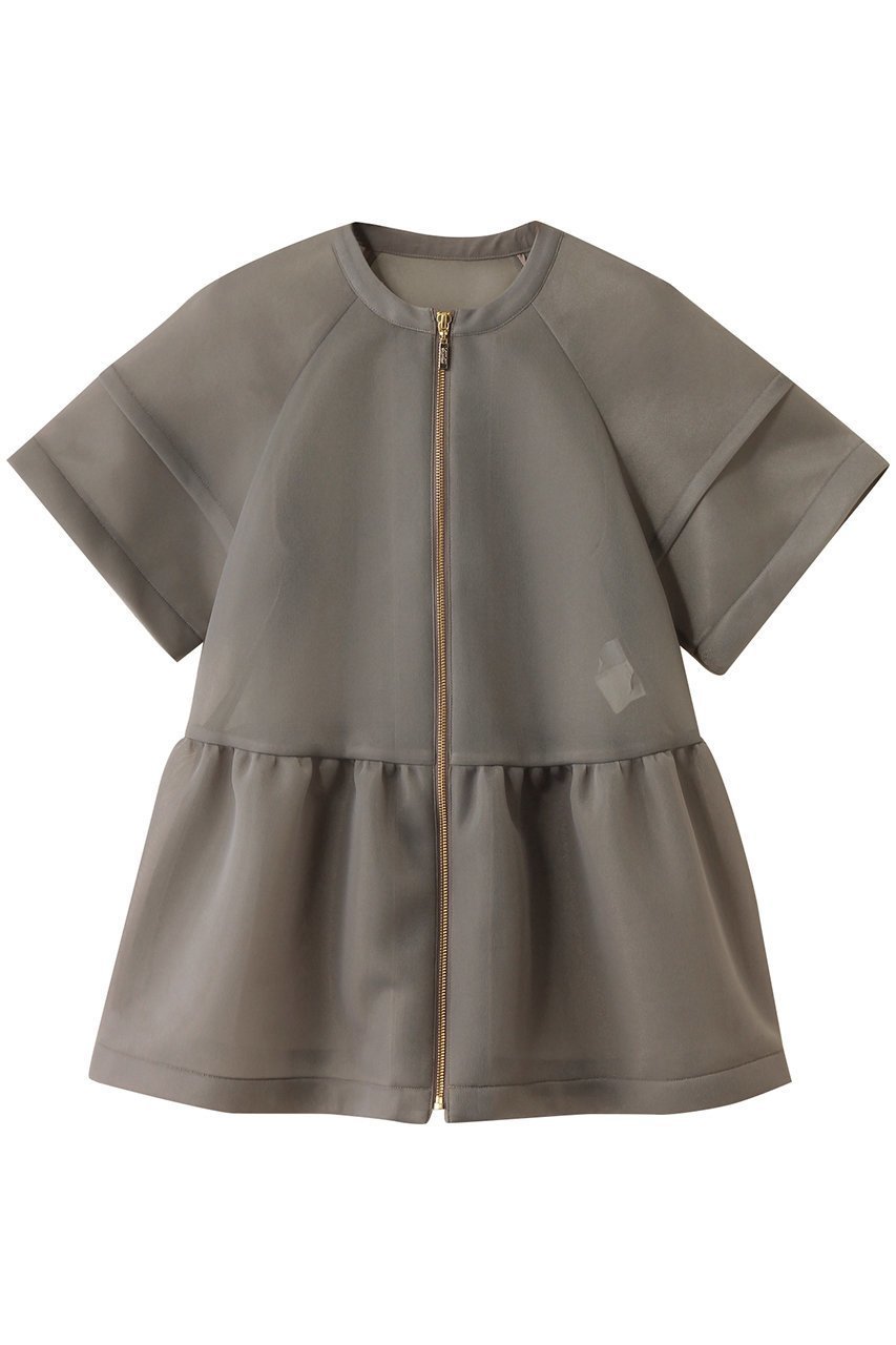 【アルアバイル/allureville】の【Loulou Willoughby】ダブルラッセルBO インテリア・キッズ・メンズ・レディースファッション・服の通販 founy(ファニー) 　ファッション　Fashion　レディースファッション　Fashion for Women　アウター　Coat / Outerwear Collection　レディースジャケット・軽アウター　Jackets　ブルゾンジャケット・スポーティアウター　Blouson Jackets　ジャケット　Jacket, Outerwear　ダブル　Double, Double-Breasted　ブルゾン　Blouson, Bomber Jacket　ペプラム　Peplum, Flared Hem　ラッセル　Raschel, Raschel Lace　カーキ|ID: prp329100004586559 ipo3291000000035931277