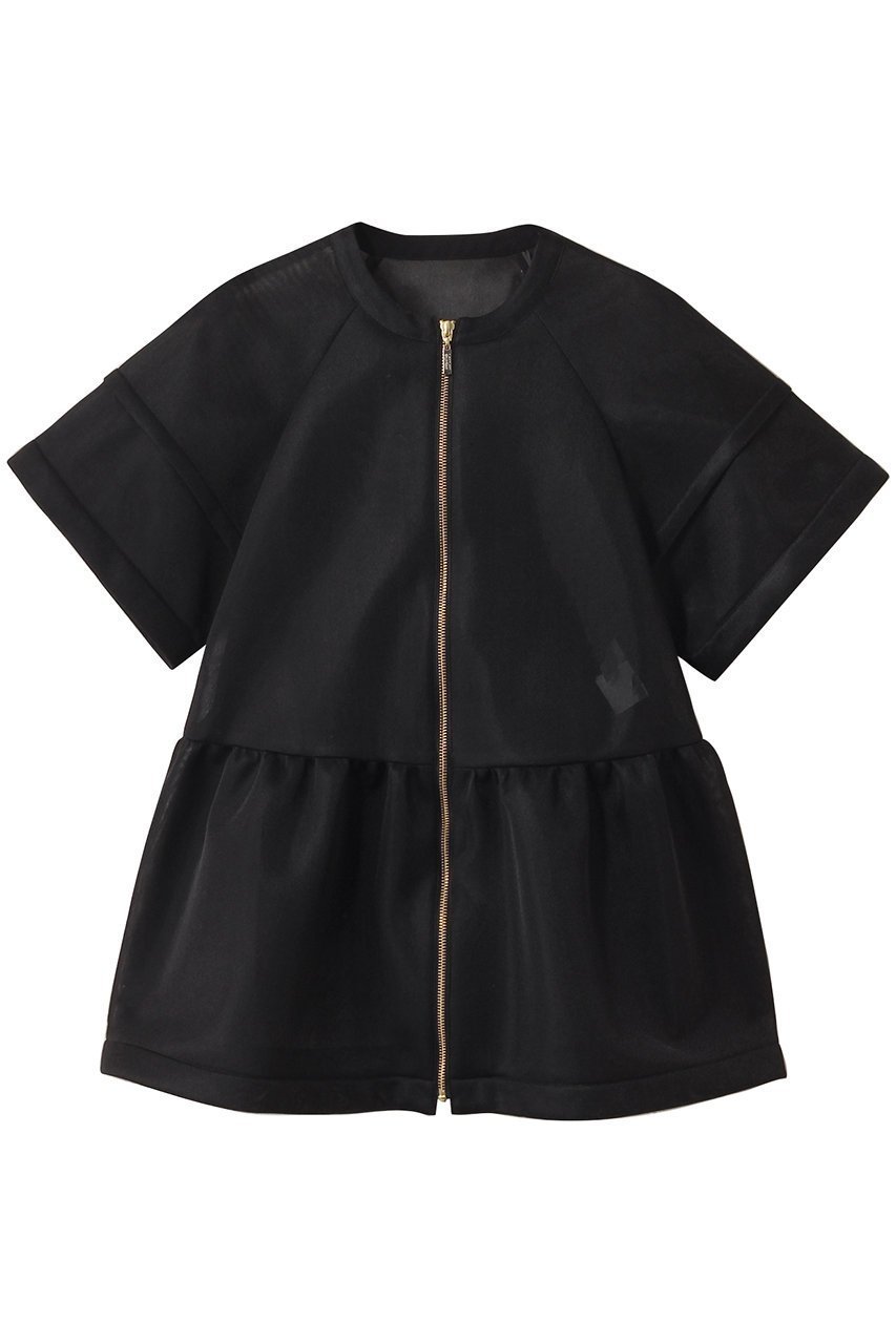 【アルアバイル/allureville】の【Loulou Willoughby】ダブルラッセルBO インテリア・キッズ・メンズ・レディースファッション・服の通販 founy(ファニー) 　ファッション　Fashion　レディースファッション　Fashion for Women　アウター　Coat / Outerwear Collection　レディースジャケット・軽アウター　Jackets　ブルゾンジャケット・スポーティアウター　Blouson Jackets　ジャケット　Jacket, Outerwear　ダブル　Double, Double-Breasted　ブルゾン　Blouson, Bomber Jacket　ペプラム　Peplum, Flared Hem　ラッセル　Raschel, Raschel Lace　ブラック|ID: prp329100004586559 ipo3291000000035931278