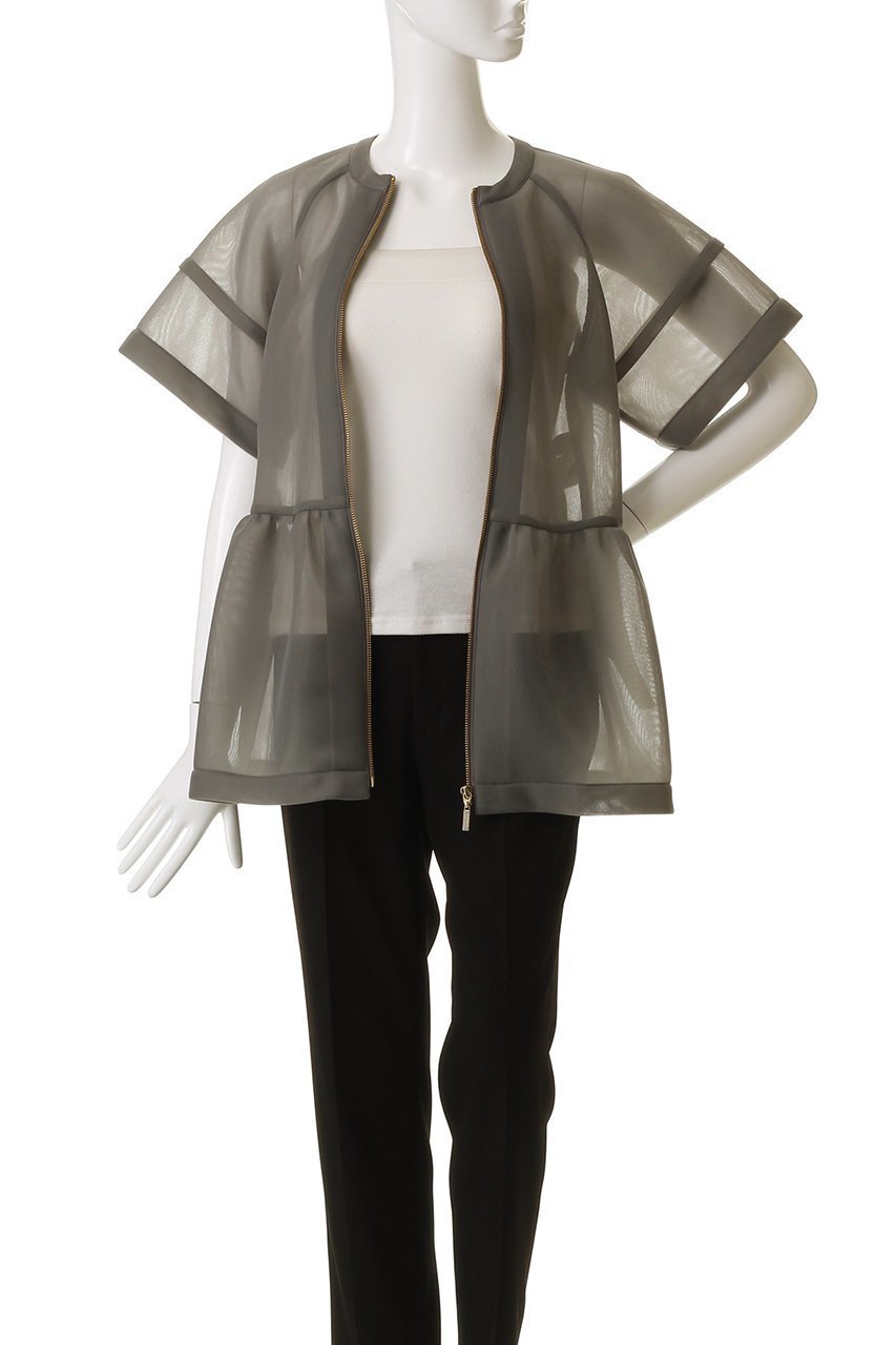 【アルアバイル/allureville】の【Loulou Willoughby】ダブルラッセルBO 人気、トレンドファッション・服の通販 founy(ファニー) 　ファッション　Fashion　レディースファッション　Fashion for Women　アウター　Coat / Outerwear Collection　レディースジャケット・軽アウター　Jackets　ブルゾンジャケット・スポーティアウター　Blouson Jackets　ジャケット　Jacket, Outerwear　ダブル　Double, Double-Breasted　ブルゾン　Blouson, Bomber Jacket　ペプラム　Peplum, Flared Hem　ラッセル　Raschel, Raschel Lace　other-7|ID: prp329100004586559 ipo3291000000035931289