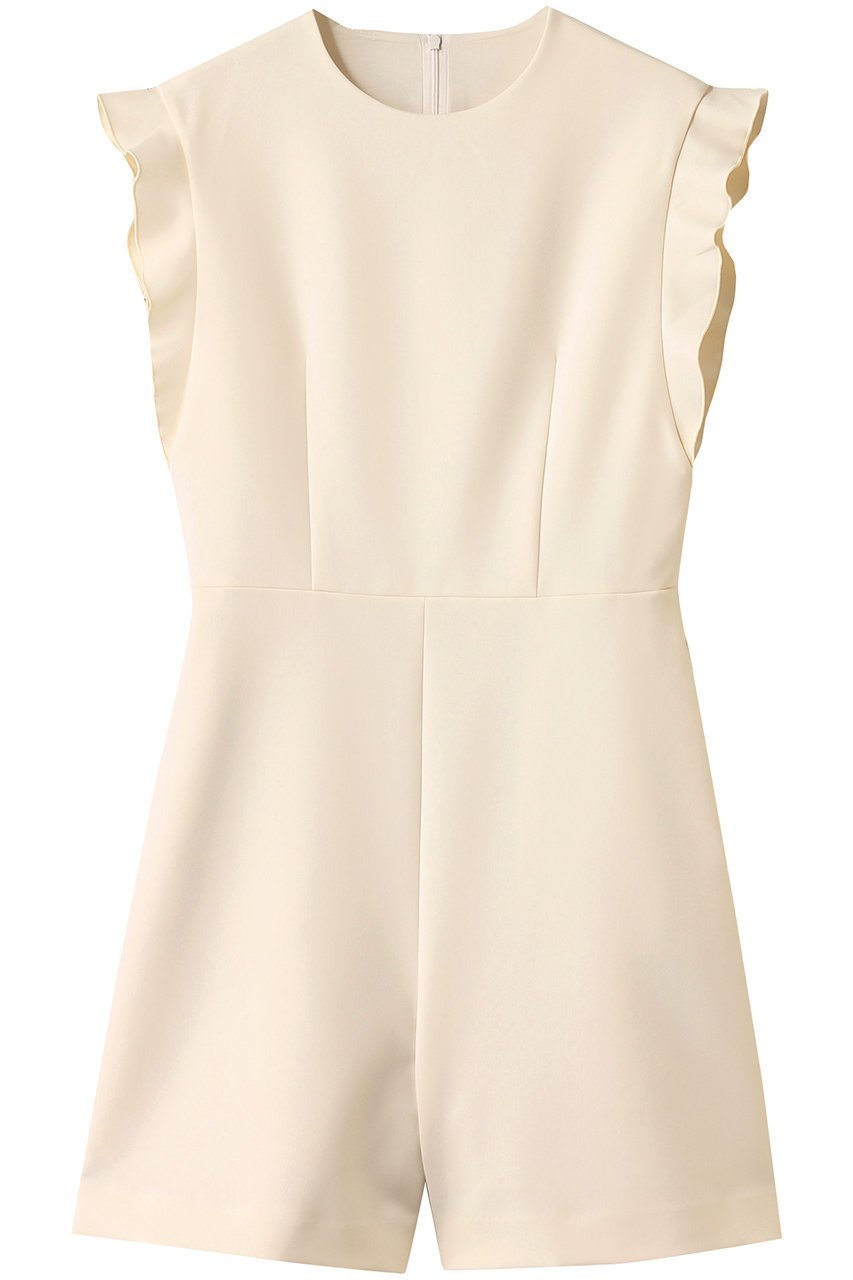 【アルアバイル/allureville】の【Loulou Willoughby】ダブルクロスミニオールインワン 人気、トレンドファッション・服の通販 founy(ファニー) 　ファッション　Fashion　レディースファッション　Fashion for Women　パンツ　Pants & Trousers　ストレッチ　Stretch, Stretchy Fabric　ダブル　Double, Double-Breasted　パーティ　Party, Party Style　フィット　Fit, Slim Fit　フリル　Frill, Ruffle　 other-1|ID: prp329100004586561 ipo3291000000035401486