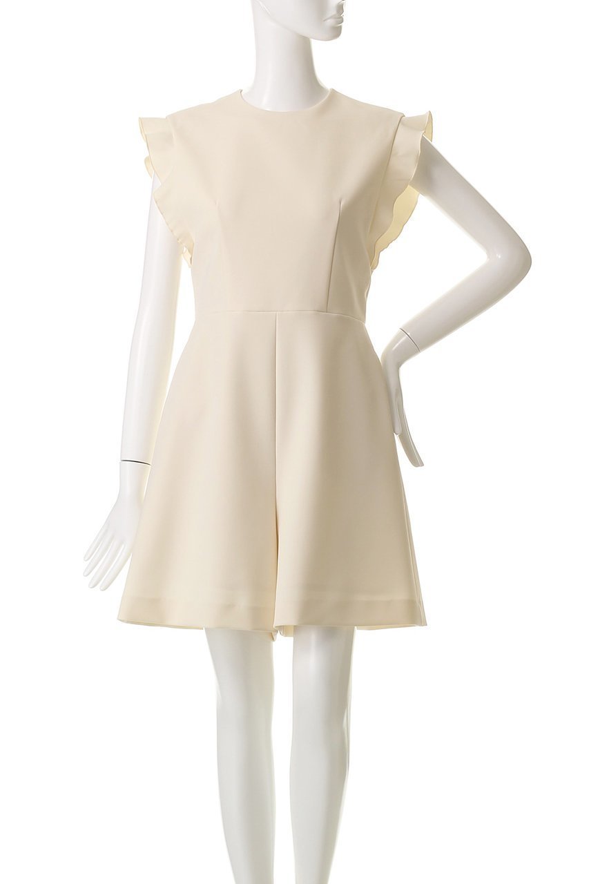 【アルアバイル/allureville】の【Loulou Willoughby】ダブルクロスミニオールインワン 人気、トレンドファッション・服の通販 founy(ファニー) 　ファッション　Fashion　レディースファッション　Fashion for Women　パンツ　Pants & Trousers　ストレッチ　Stretch, Stretchy Fabric　ダブル　Double, Double-Breasted　パーティ　Party, Party Style　フィット　Fit, Slim Fit　フリル　Frill, Ruffle　other-2|ID: prp329100004586561 ipo3291000000035401489