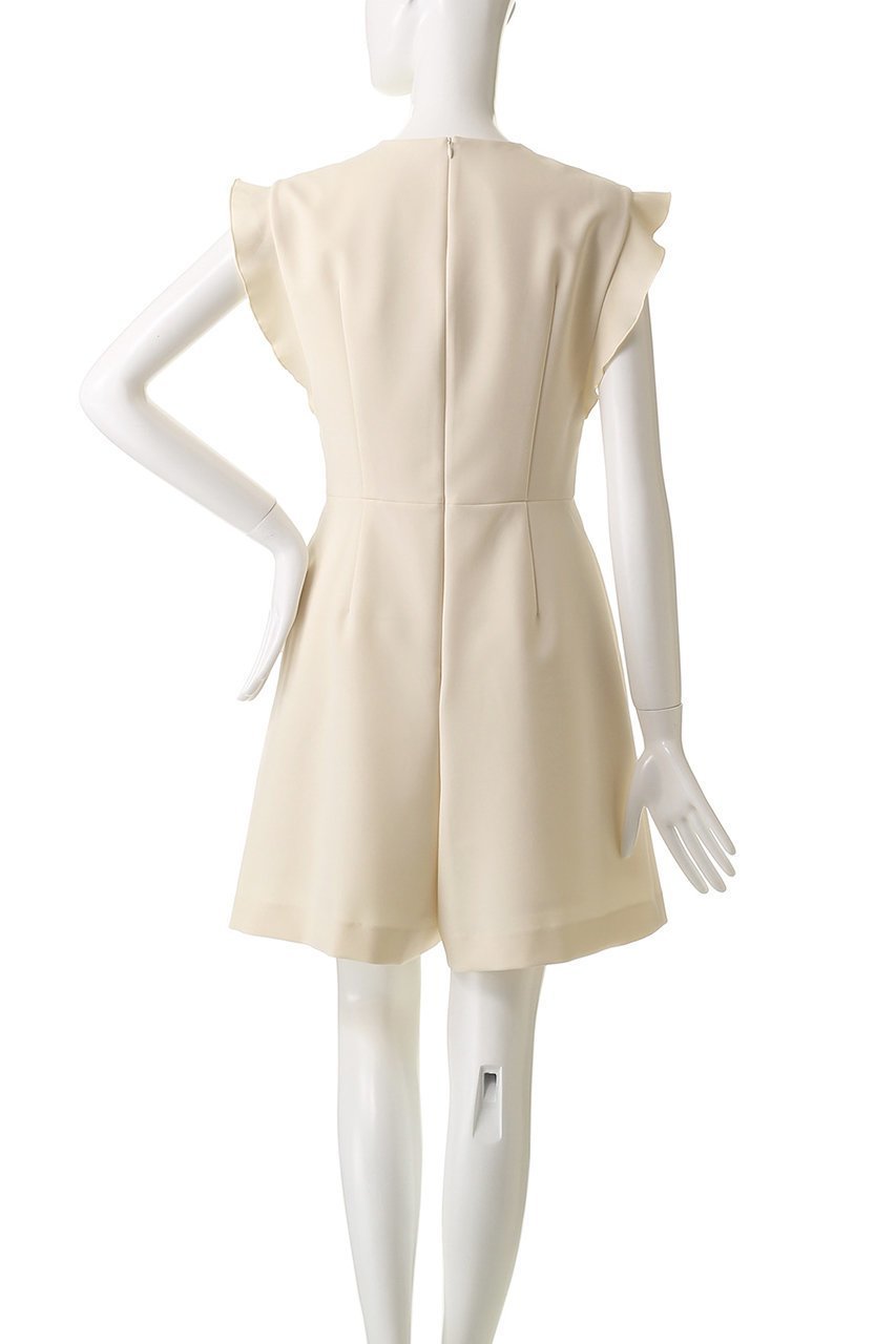 【アルアバイル/allureville】の【Loulou Willoughby】ダブルクロスミニオールインワン 人気、トレンドファッション・服の通販 founy(ファニー) 　ファッション　Fashion　レディースファッション　Fashion for Women　パンツ　Pants & Trousers　ストレッチ　Stretch, Stretchy Fabric　ダブル　Double, Double-Breasted　パーティ　Party, Party Style　フィット　Fit, Slim Fit　フリル　Frill, Ruffle　other-4|ID: prp329100004586561 ipo3291000000035401491