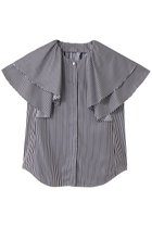 【アルアバイル/allureville】のレイヤーラッフルスリーブブラウス ネイビー|ID: prp329100004586565 ipo3291000000035341414