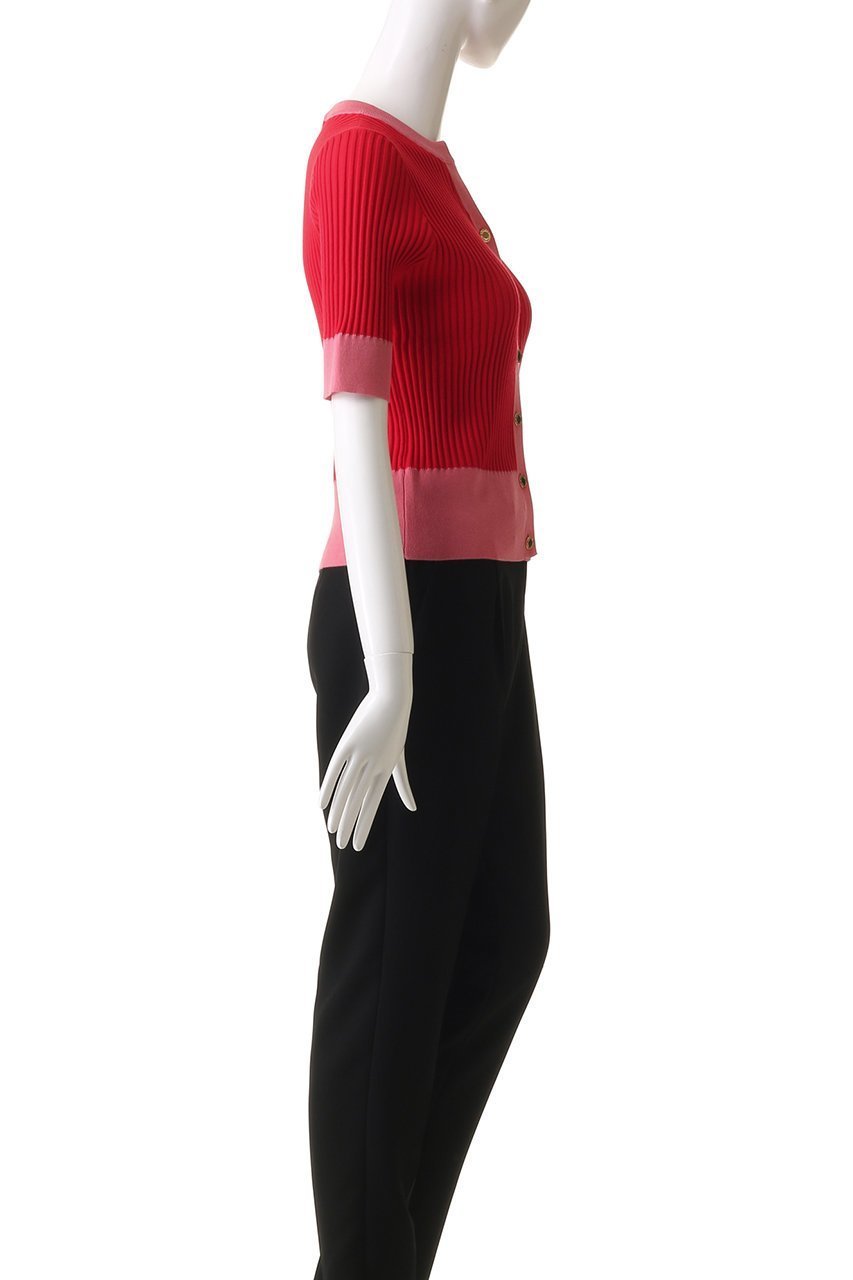 【アルアバイル/allureville】の【Loulou Willoughby】バイカラーキーネック5分袖CD A 人気、トレンドファッション・服の通販 founy(ファニー) 　ファッション　Fashion　レディースファッション　Fashion for Women　トップス・カットソー　Cut & Sew Tops　ニット　Knit Tops & Sweaters　カーディガン・羽織り　Layered Style Cardigans　カーディガン　Cardigan, Knitwear　ファブリック　Fabric, Textile　other-3|ID: prp329100004586566 ipo3291000000035518215