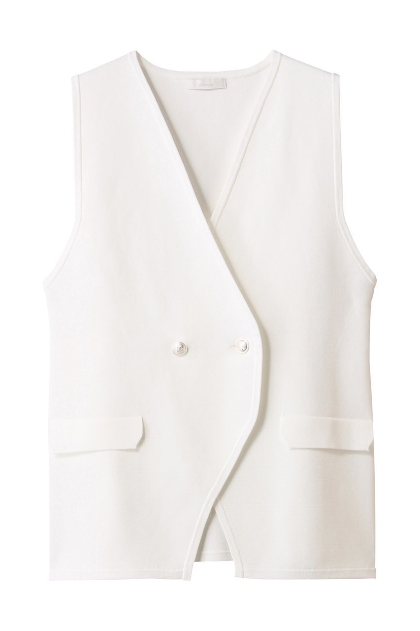 【アルアバイル/allureville】のミラノリブニットジレ インテリア・キッズ・メンズ・レディースファッション・服の通販 founy(ファニー) 　ファッション　Fashion　レディースファッション　Ladies' Fashion Online　アウター　Coat Outerwear　ジャケット　Jackets　ジャケット　Jacket　フォルム　Form　ベスト　Vest　夏　Summer　NEW・新作・新着・新入荷　New Arrivals　オフホワイト|ID: prp329100004586567 ipo3291000000032523023