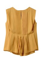 【デパリエ/DEPAREILLE】のツイルワッシャータックノースリーブブラウス 人気、トレンドファッション・服の通販 founy(ファニー) ファッション Fashion レディースファッション Ladies' Fashion Online トップス・カットソー Tops/Tshirt キャミソール / ノースリーブ No Sleeves シャツ/ブラウス Shirts/Blouses シルク Silk スリーブ Sleeve ノースリーブ No Sleeve フロント Front プリーツ Pleats リネン Linen ワッシャー Washer エレガント 上品 Elegant NEW・新作・新着・新入荷 New Arrivals thumbnail イエロー|ID: prp329100004586574 ipo3291000000032523070