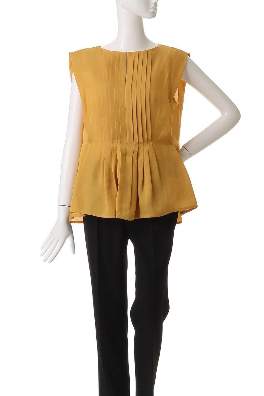 【デパリエ/DEPAREILLE】のツイルワッシャータックノースリーブブラウス 人気、トレンドファッション・服の通販 founy(ファニー) 　ファッション　Fashion　レディースファッション　Ladies' Fashion Online　トップス・カットソー　Tops/Tshirt　キャミソール / ノースリーブ　No Sleeves　シャツ/ブラウス　Shirts/Blouses　シルク　Silk　スリーブ　Sleeve　ノースリーブ　No Sleeve　フロント　Front　プリーツ　Pleats　リネン　Linen　ワッシャー　Washer　エレガント 上品　Elegant　NEW・新作・新着・新入荷　New Arrivals　other-2|ID: prp329100004586574 ipo3291000000032523073