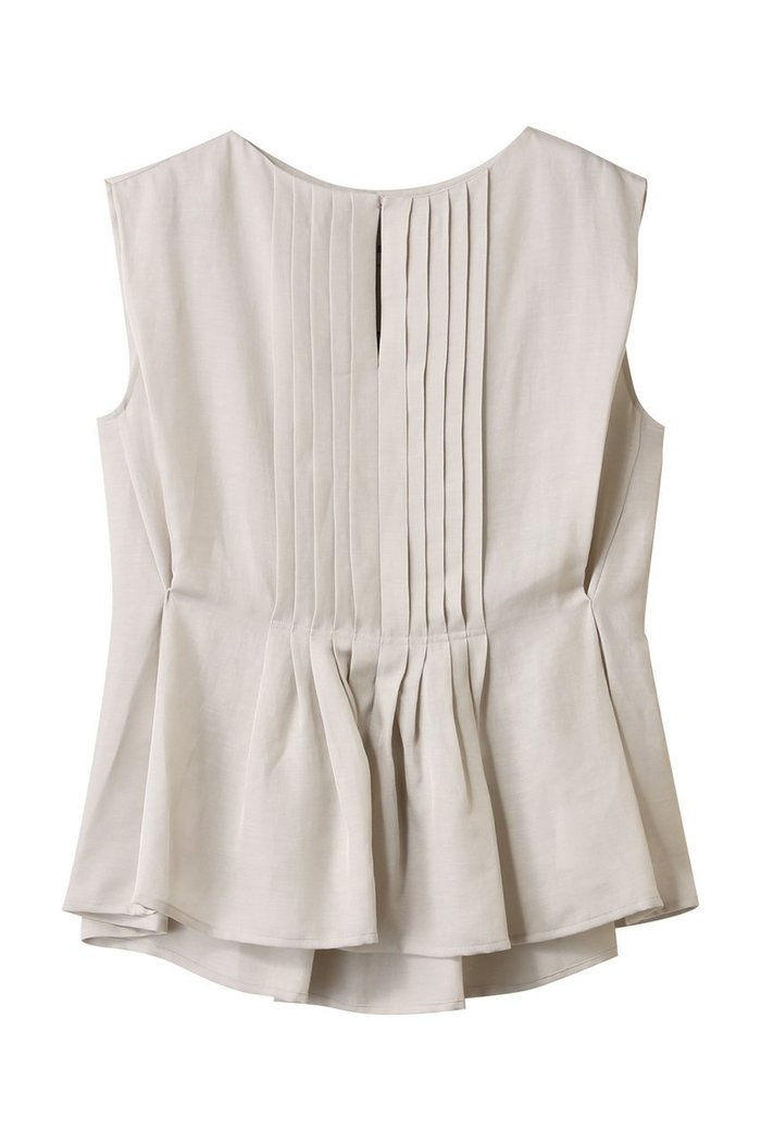 【デパリエ/DEPAREILLE】のツイルワッシャータックノースリーブブラウス インテリア・キッズ・メンズ・レディースファッション・服の通販 founy(ファニー) https://founy.com/ ファッション Fashion レディースファッション Fashion for Women トップス・カットソー Cut & Sew Tops キャミソール&ノースリーブ Camisoles & Sleeveless Tops シャツ・ブラウス・オフィスカジュアル Elegant Blouses & Button-Ups シルク Silk, 100% Silk スリーブ Sleeve, Long Sleeve / Short Sleeve ノースリーブ Sleeveless, No-Sleeve フロント Front, Front Design プリーツ Pleats, Pleated リネン Linen, Linen Fabric ワッシャー Washer, Crinkled Finish エレガント 上品 Elegant |ID: prp329100004586574 ipo3291000000035692897