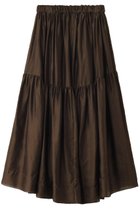 【ブラミンク/BLAMINK】の【BLMK】シルクギャザースカート ダークブラウン|ID: prp329100004586581 ipo3291000000035986053