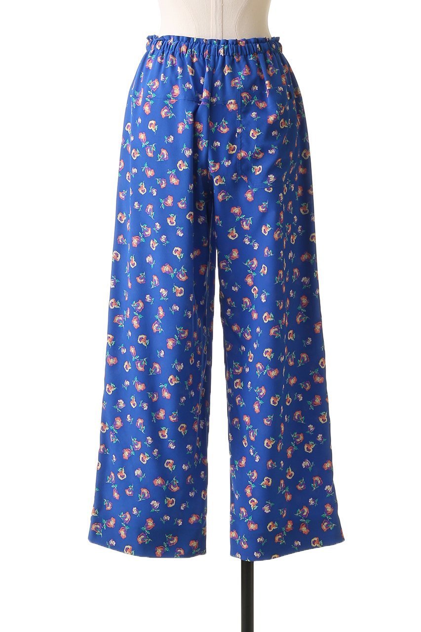 【ブラミンク/BLAMINK】のフラワープリントドロストパンツ 人気、トレンドファッション・服の通販 founy(ファニー) 　ファッション　Fashion　レディースファッション　Fashion for Women　パンツ　Pants & Trousers　2025年　2025　2025-2026秋冬・A/W　Autumn/Winter 2025–26 AW25–26　なめらか　Smooth, Silky Texture　シルク　Silk, 100% Silk　シンプル　Simple, Minimal　バランス　Balance, Style Balance　フラワー　Flower, Floral　プリント　Print, Printed Pattern　A/W・秋冬　Autumn/Winter　other-4|ID: prp329100004586588 ipo3291000000032523300