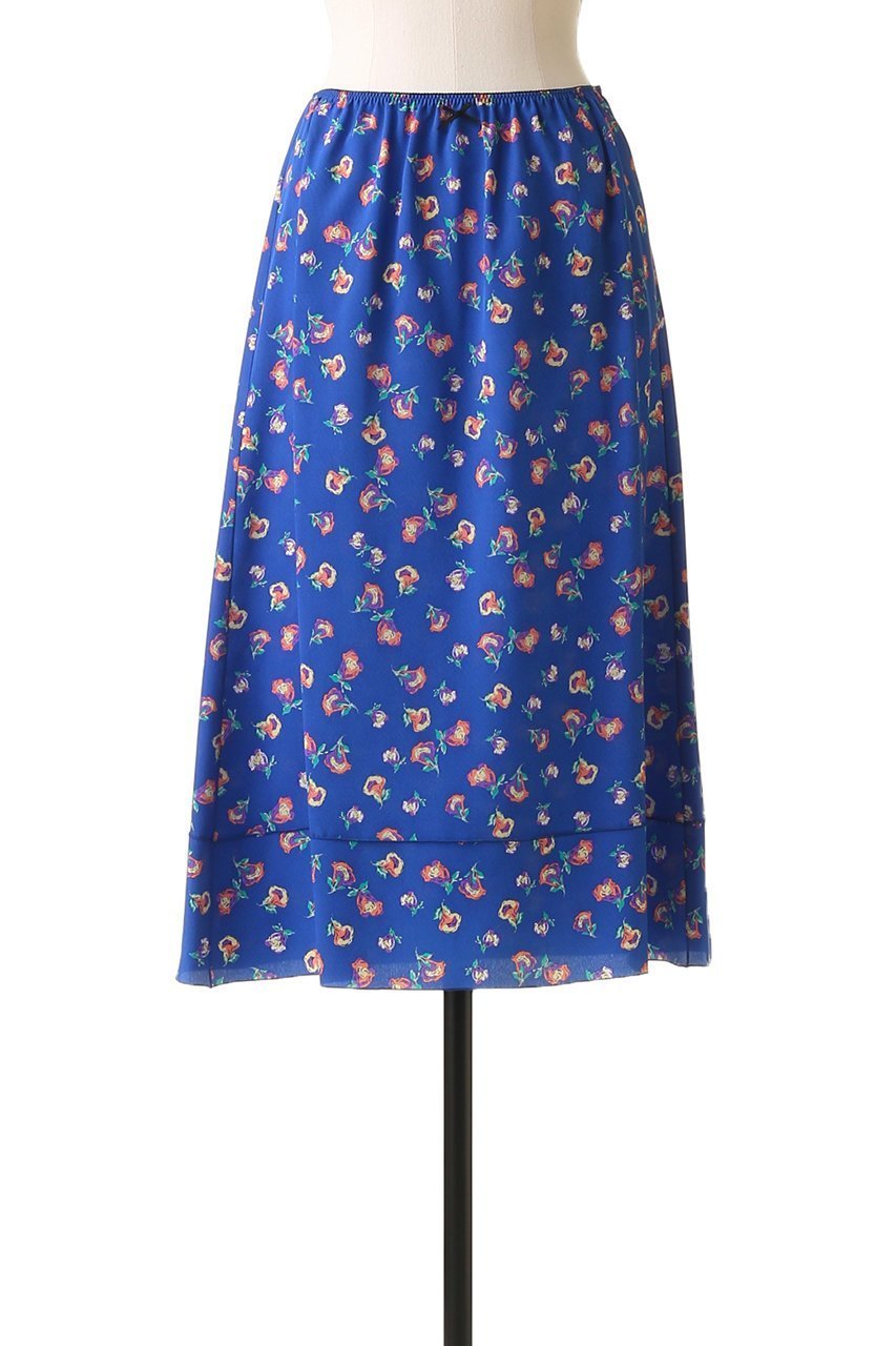 【ブラミンク/BLAMINK】のフラワープリントフレアスカート 人気、トレンドファッション・服の通販 founy(ファニー) 　ファッション　Fashion　レディースファッション　Ladies' Fashion Online　スカート　Skirt　Aライン/フレアスカート　Flared A-Line Skirts　2025年　2025　なめらか　Smooth　シルク　Silk　シンプル　Simple　フラワー　Flower　フレア　Flare　プリント　Print　A/W・秋冬　Aw・Autumn/Winter・Fw・Fall-Winter　other-2|ID: prp329100004586590 ipo3291000000032523308