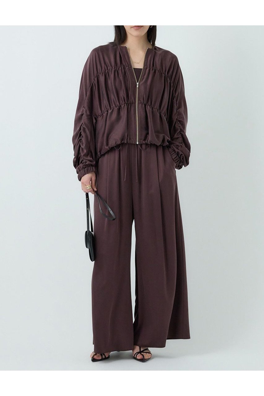 【カオス/Chaos】のクシュクシュブルゾン 人気、トレンドファッション・服の通販 founy(ファニー) 　ファッション　Fashion　レディースファッション　Ladies' Fashion Online　アウター　Coat Outerwear　ジャケット　Jackets　ブルゾン　Blouson/Jackets　おすすめ　Recommend　サテン　Satin　シルク　Silk　ジャケット　Jacket　ストレッチ　Stretch　フロント　Front　ブルゾン　Blouson　エレガント 上品　Elegant　定番　Standard　NEW・新作・新着・新入荷　New Arrivals　洗える　Washable　other-8|ID: prp329100004586613 ipo3291000000032523457