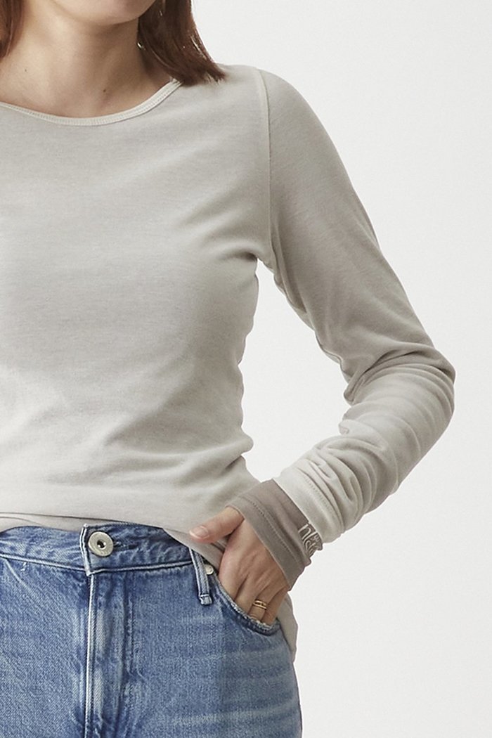 【プルミエ アロンディスモン/1er Arrondissement】の【PROTAGONISTA】レイヤートップス(2枚セット) インテリア・キッズ・メンズ・レディースファッション・服の通販 founy(ファニー) https://founy.com/ ファッション Fashion レディースファッション Fashion for Women トップス・カットソー Cut & Sew Tops シャツ・ブラウス・オフィスカジュアル Elegant Blouses & Button-Ups ロングTシャツ・Tシャツ Longline T-Shirts & Tees カットソー・ベーシックTシャツ Cut-and-Sewn Tops / Stretch Tees & Basics インナー Innerwear キャミワンピース Cami Dress, Slip Dress コレクション Collection, Seasonal Line スリーブ Sleeve, Long Sleeve / Short Sleeve フィット Fit, Slim Fit ベスト Vest, Waistcoat ベーシック Basic, Essential ミックス Mix, Mixed Style リラックス Relax, Relaxed Fit ロング Long, Long-Length 再入荷 Restock / Back in Stock 長袖 Long Sleeve, Full Sleeve |ID: prp329100004586615 ipo3291000000035401527