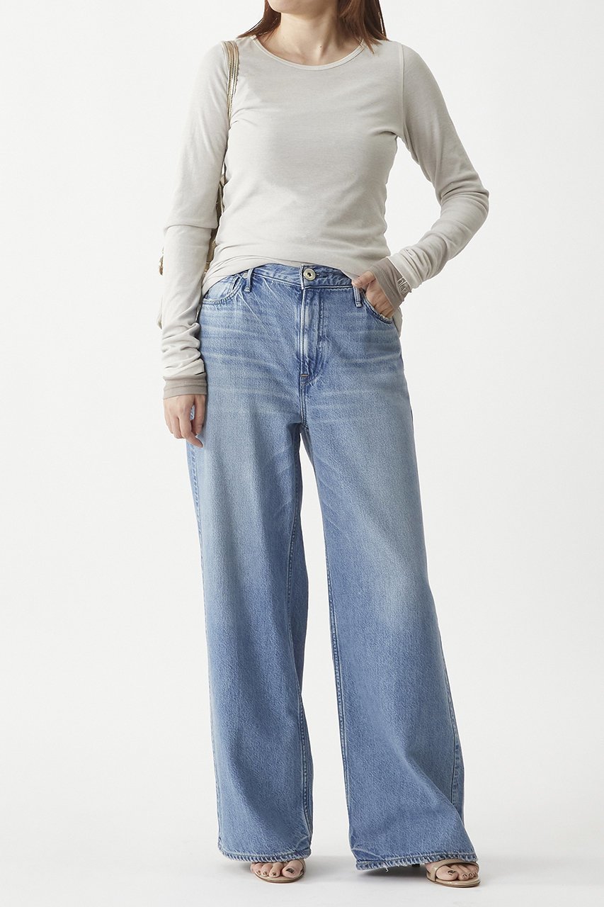 【プルミエ アロンディスモン/1er Arrondissement】の【upper hights】“THE LAUREN”デニムパンツ 人気、トレンドファッション・服の通販 founy(ファニー) 　ファッション　Fashion　レディースファッション　Fashion for Women　パンツ　Pants & Trousers　デニムパンツ・ジーンズ・美脚デニム　Denim Jeans & Pants　シンプル　Simple, Minimal　スタイリッシュ　Stylish, Fashionable　デニム　Denim, Jeans Material　バランス　Balance, Style Balance　フレア　Flare, Flared　other-2|ID: prp329100004586616 ipo3291000000035580059