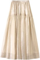 【プルミエ アロンディスモン/1er Arrondissement】のコットン箔プリントスカート ゴールド|ID: prp329100004586625 ipo3291000000036117232