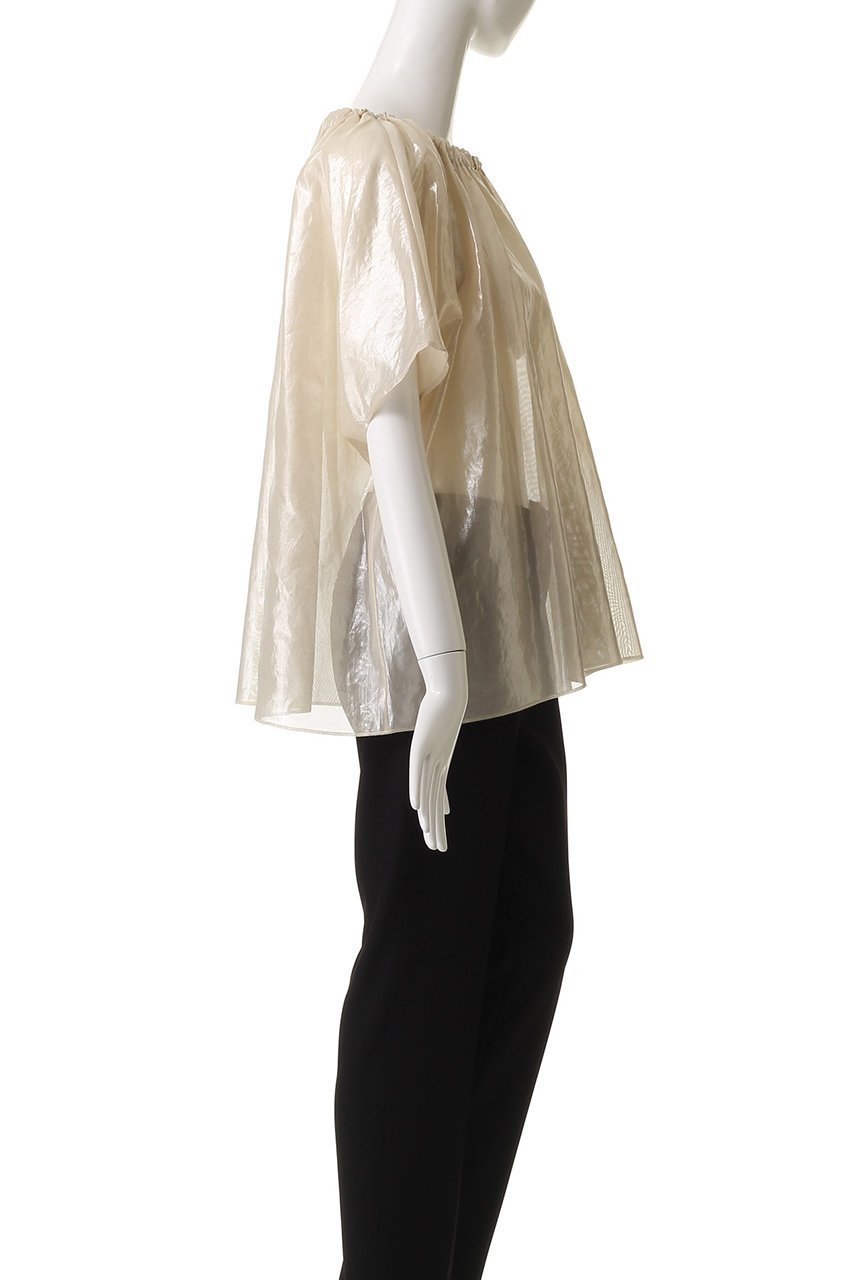 【プルミエ アロンディスモン/1er Arrondissement】のコットン箔プリントブラウス 人気、トレンドファッション・服の通販 founy(ファニー) 　ファッション　Fashion　レディースファッション　Fashion for Women　トップス・カットソー　Cut & Sew Tops　シャツ・ブラウス・オフィスカジュアル　Elegant Blouses & Button-Ups　ショート　Short, Short Length　スリーブ　Sleeve, Long Sleeve / Short Sleeve　トレンド　Trend, Trending Now　フォルム　Silhouette, Form　プリント　Print, Printed Pattern　リュクス　Luxury, Elegant, High-End, Chic　再入荷　Restock / Back in Stock　other-3|ID: prp329100004586626 ipo3291000000035401576