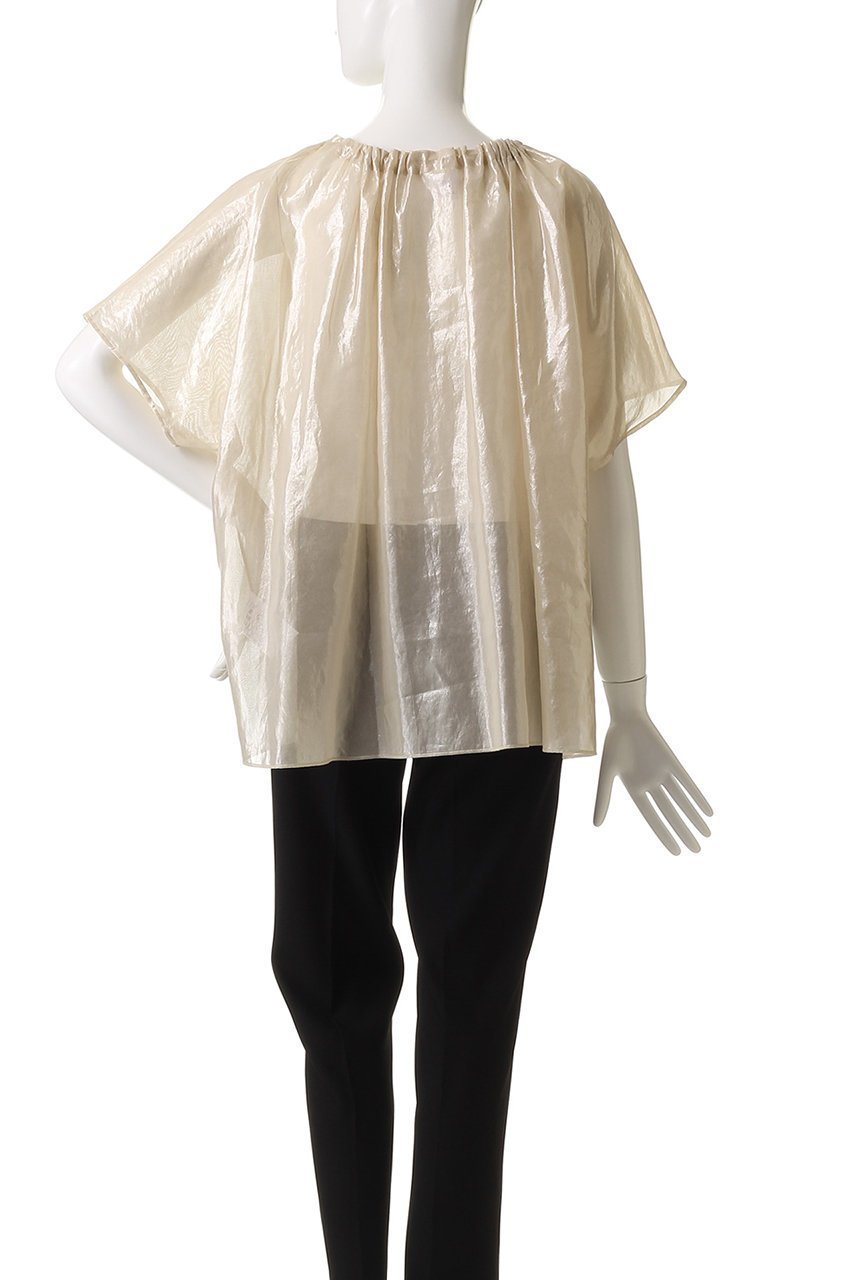 【プルミエ アロンディスモン/1er Arrondissement】のコットン箔プリントブラウス 人気、トレンドファッション・服の通販 founy(ファニー) 　ファッション　Fashion　レディースファッション　Fashion for Women　トップス・カットソー　Cut & Sew Tops　シャツ・ブラウス・オフィスカジュアル　Elegant Blouses & Button-Ups　ショート　Short, Short Length　スリーブ　Sleeve, Long Sleeve / Short Sleeve　トレンド　Trend, Trending Now　フォルム　Silhouette, Form　プリント　Print, Printed Pattern　リュクス　Luxury, Elegant, High-End, Chic　再入荷　Restock / Back in Stock　other-4|ID: prp329100004586626 ipo3291000000035401577