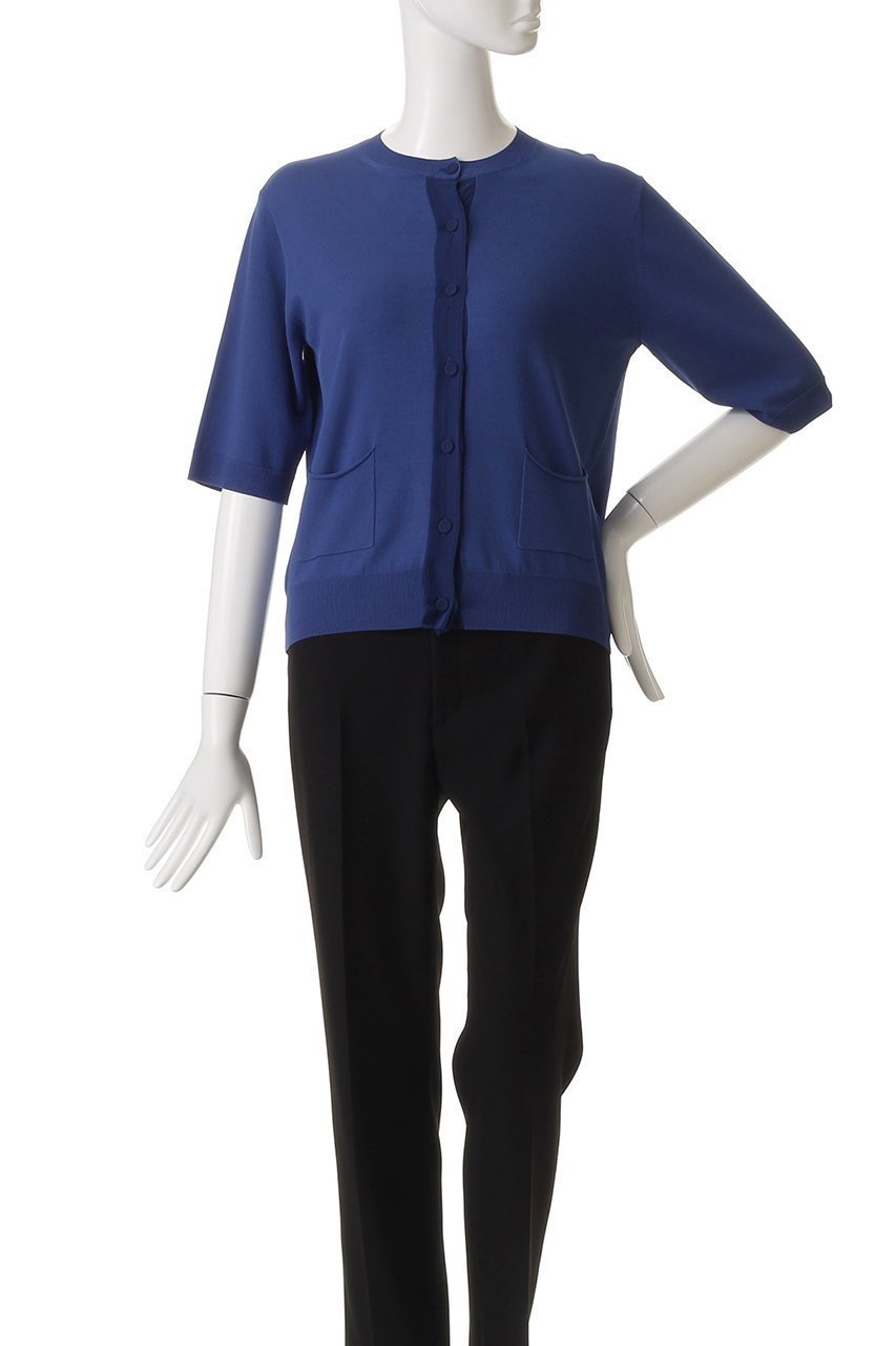 【ベイジ,/BEIGE,】のVALOIS(ヴァロア)/ジョーゼットトリム半袖カーディガン 人気、トレンドファッション・服の通販 founy(ファニー) ファッション Fashion レディースファッション Fashion for Women トップス・カットソー Cut & Sew Tops ニット Knit Tops & Sweaters カーディガン・羽織り Layered Style Cardigans なめらか Smooth, Silky Texture カーディガン Cardigan, Knitwear ジョーゼット Georgette, Semi-Sheer Fabric 半袖 Short Sleeve, Half Sleeve other-2|ID: prp329100004586627 ipo3291000000035401586